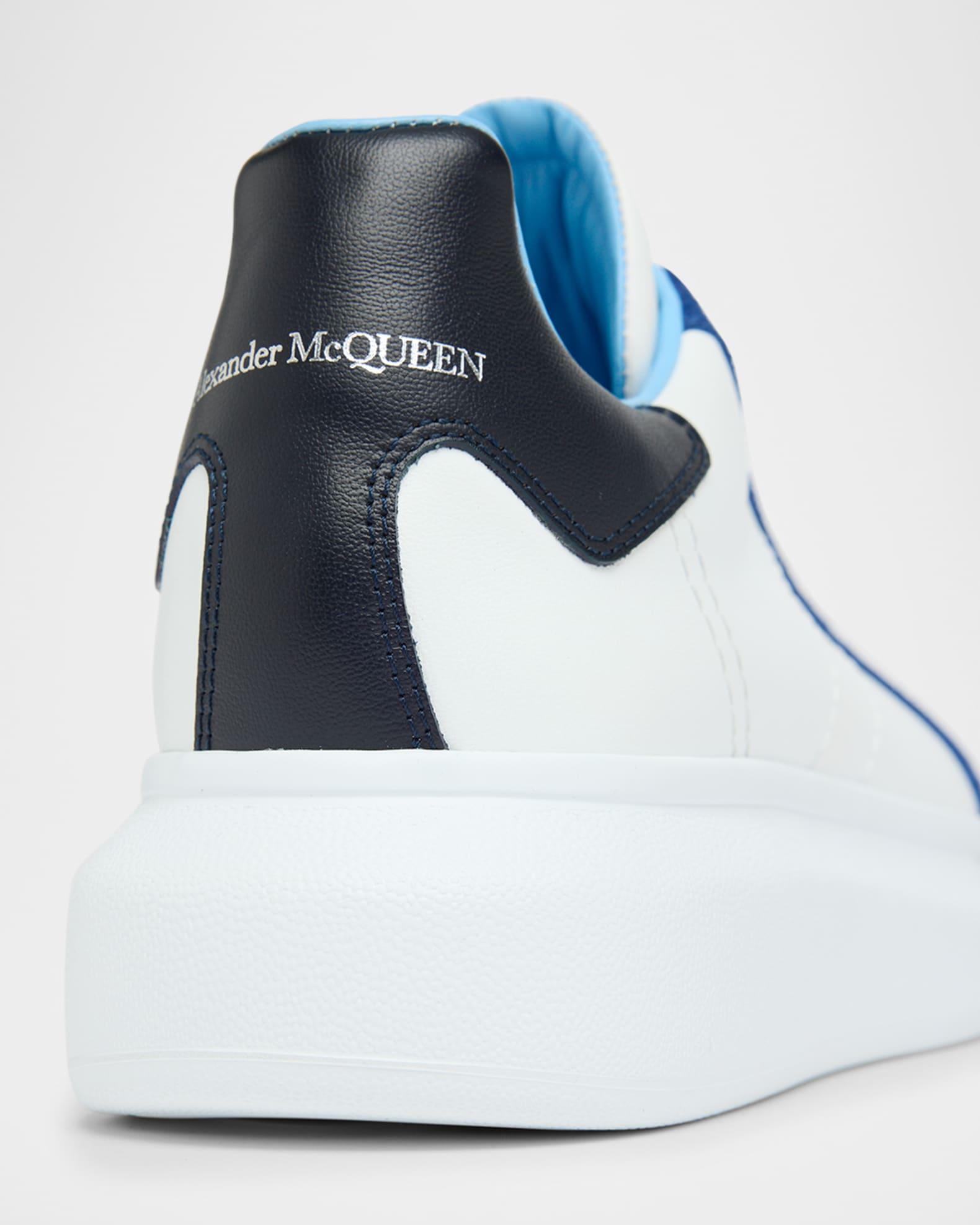 Men's Oversized Leather and Suede T-Toe Sneakers Product Image