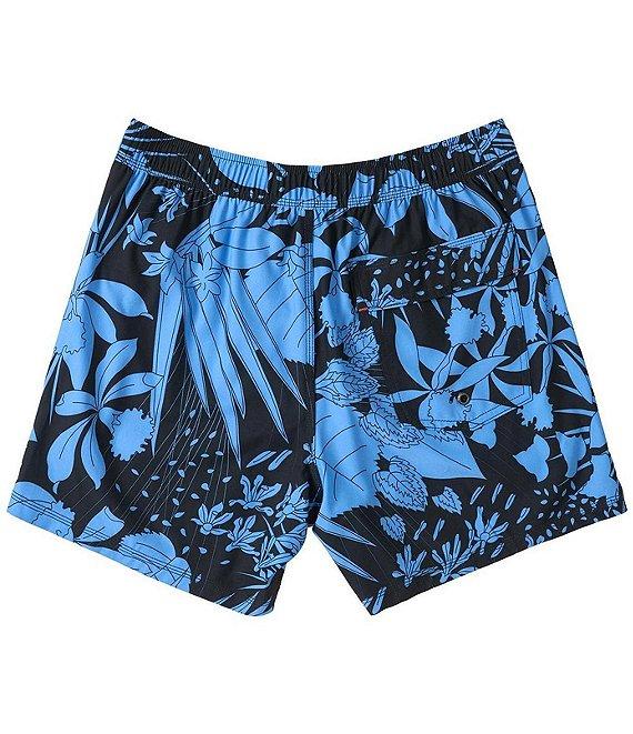SAXX Oh Bou 2N1 5#double; Jungle Noir Volley Swim Shorts Product Image