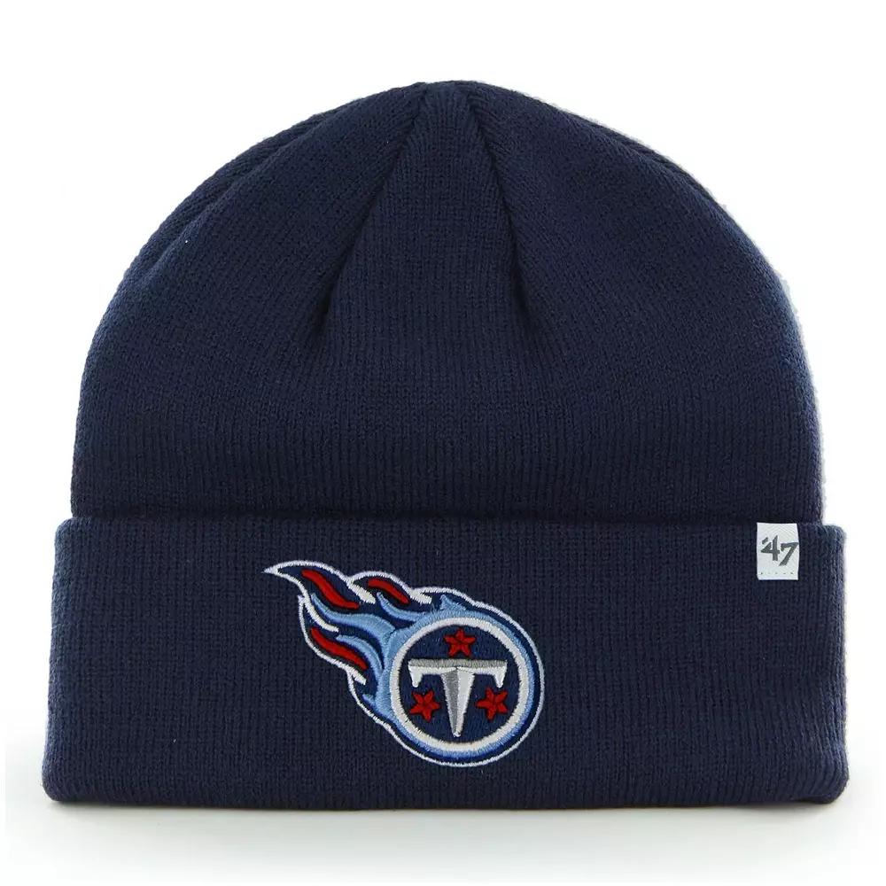 Men's '47 Navy Tennessee Titans Primary Basic Cuffed Knit Hat, Blue Product Image