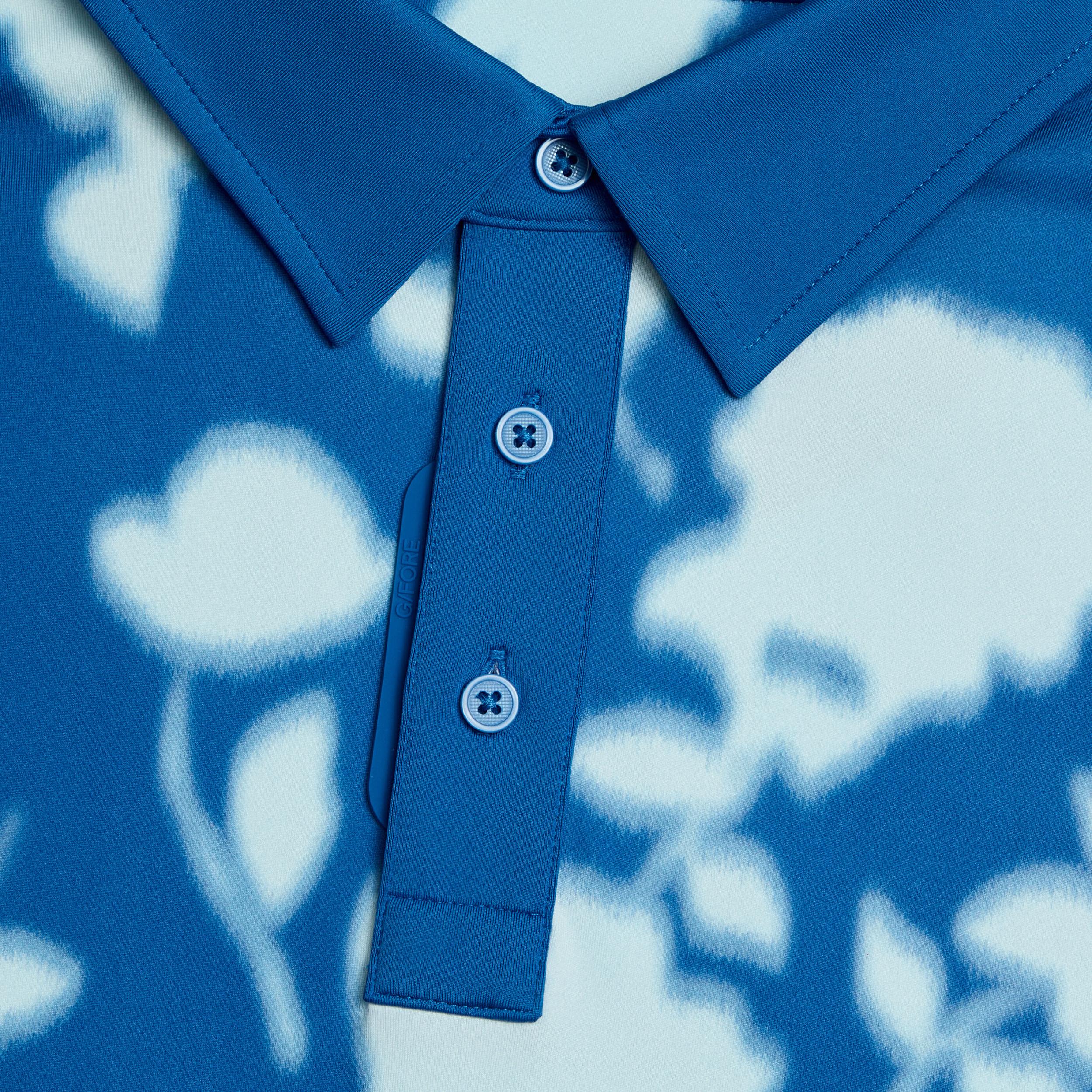 BLUR FLORAL TECH JERSEY POLO Product Image