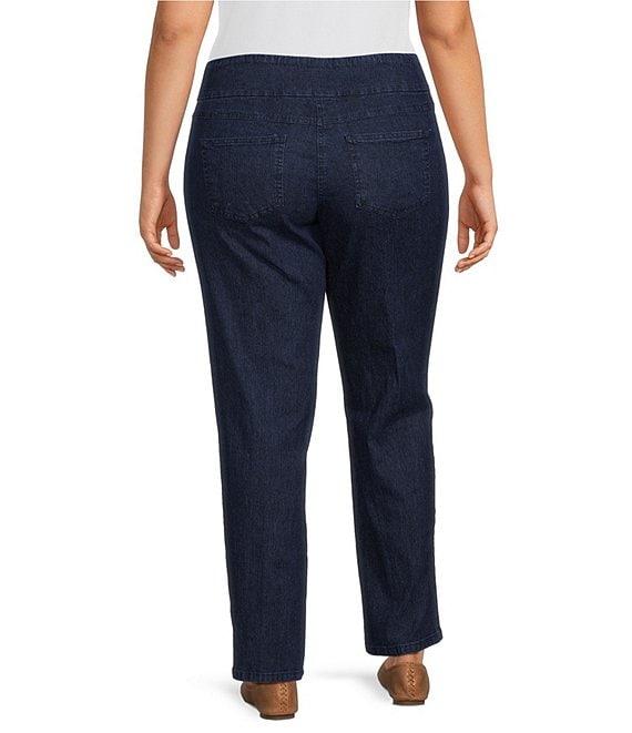 Ruby Rd. Plus Size Pull-On Denim Jeans Product Image