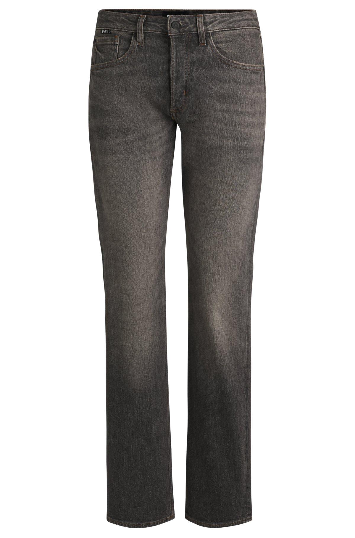 Gray jeans in stretch denim Product Image