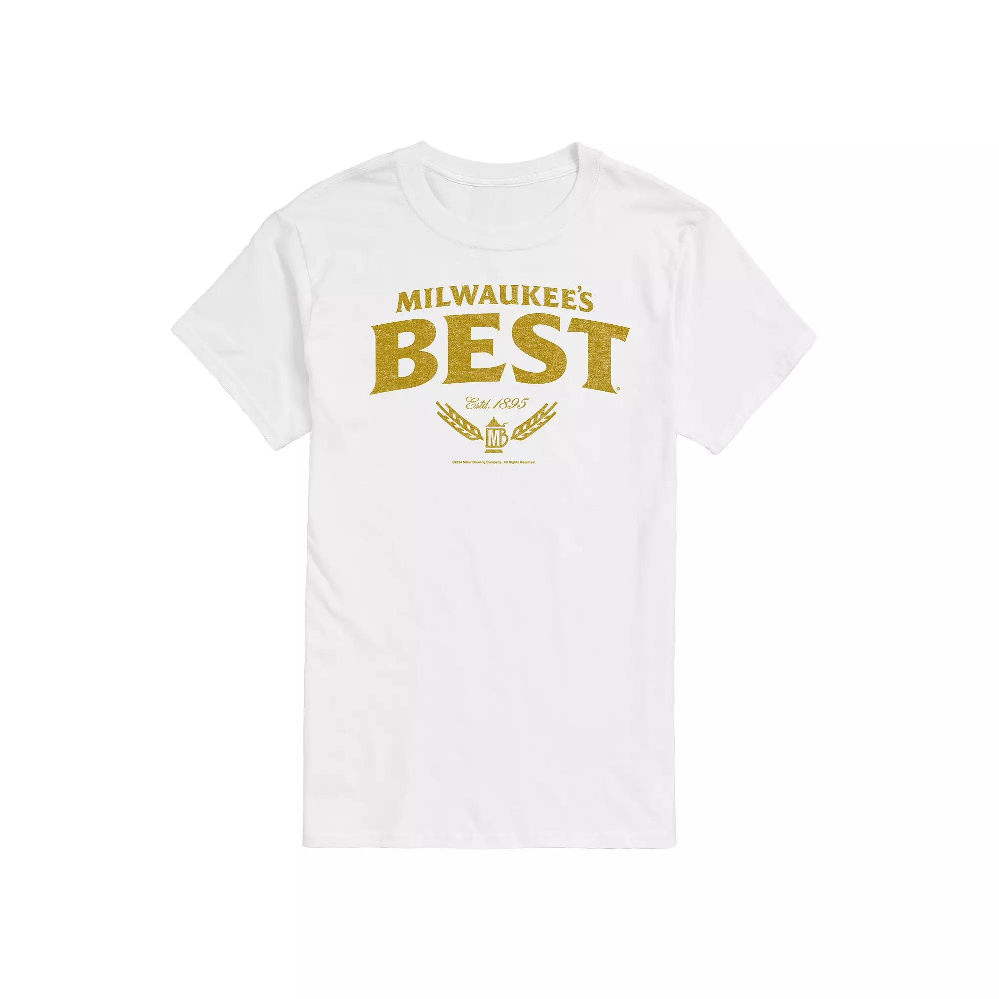 Men's Milwaukee's Best Distressed Logo Grapic Tee,  Product Image