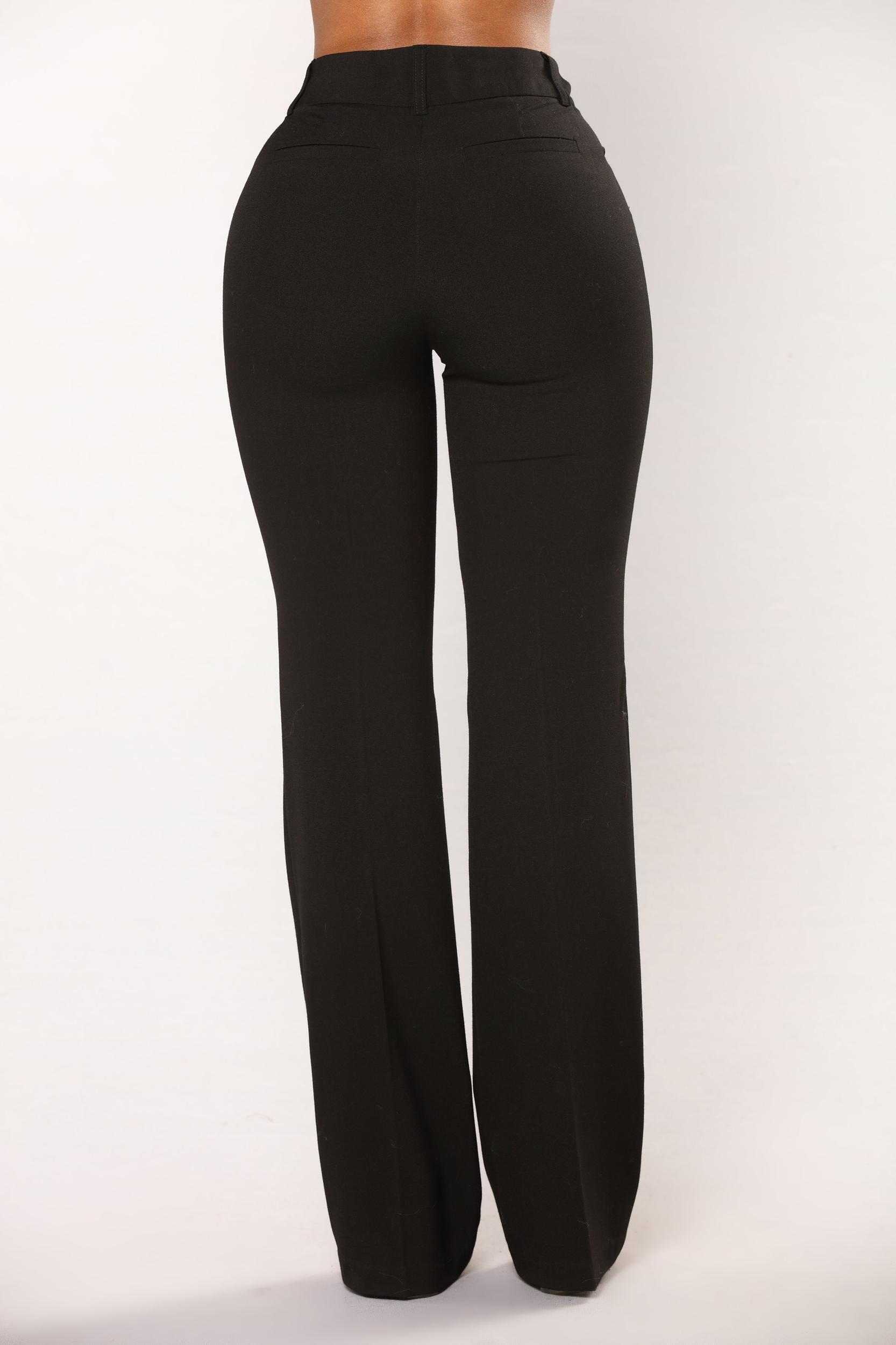 Tasha Dressy High Rise Pants - Black Product Image