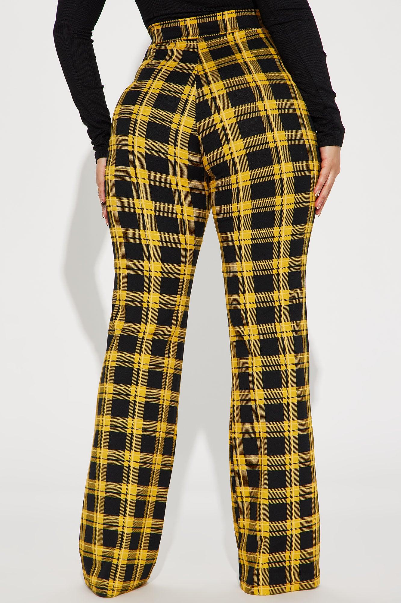 Jahia Flare Pants - Yellow/combo Product Image