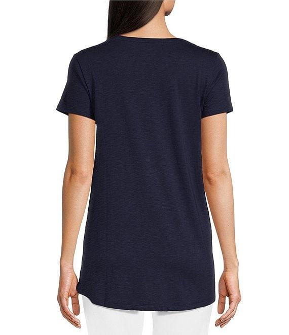 Lilly Pulitzer Etta Knit Scoop Neck Short Sleeve Tee Shirt Product Image