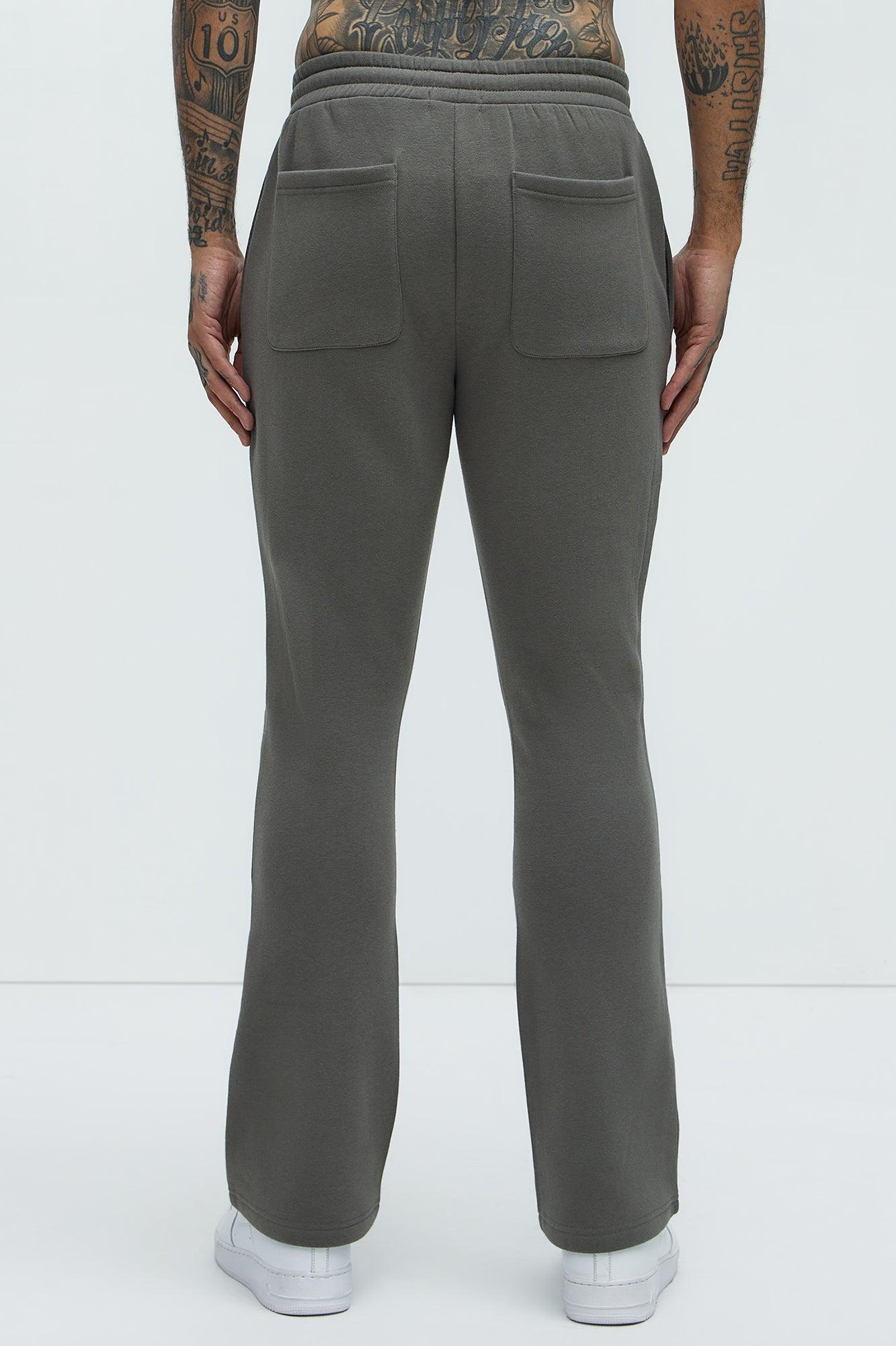 Tyson Bones Skinny Flare Sweatpants - Charcoal Product Image