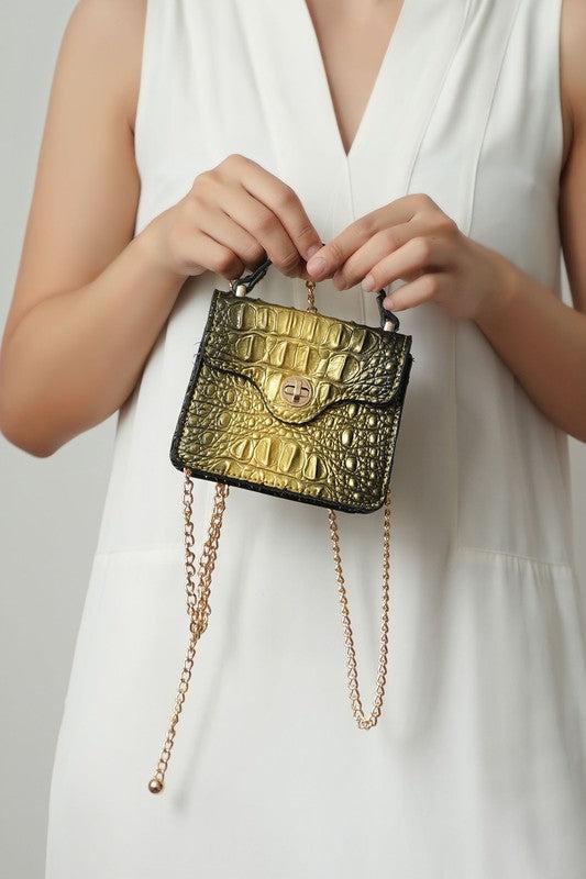 MKF Luxe Mini Satchel with Chain Strap by Mia K Product Image