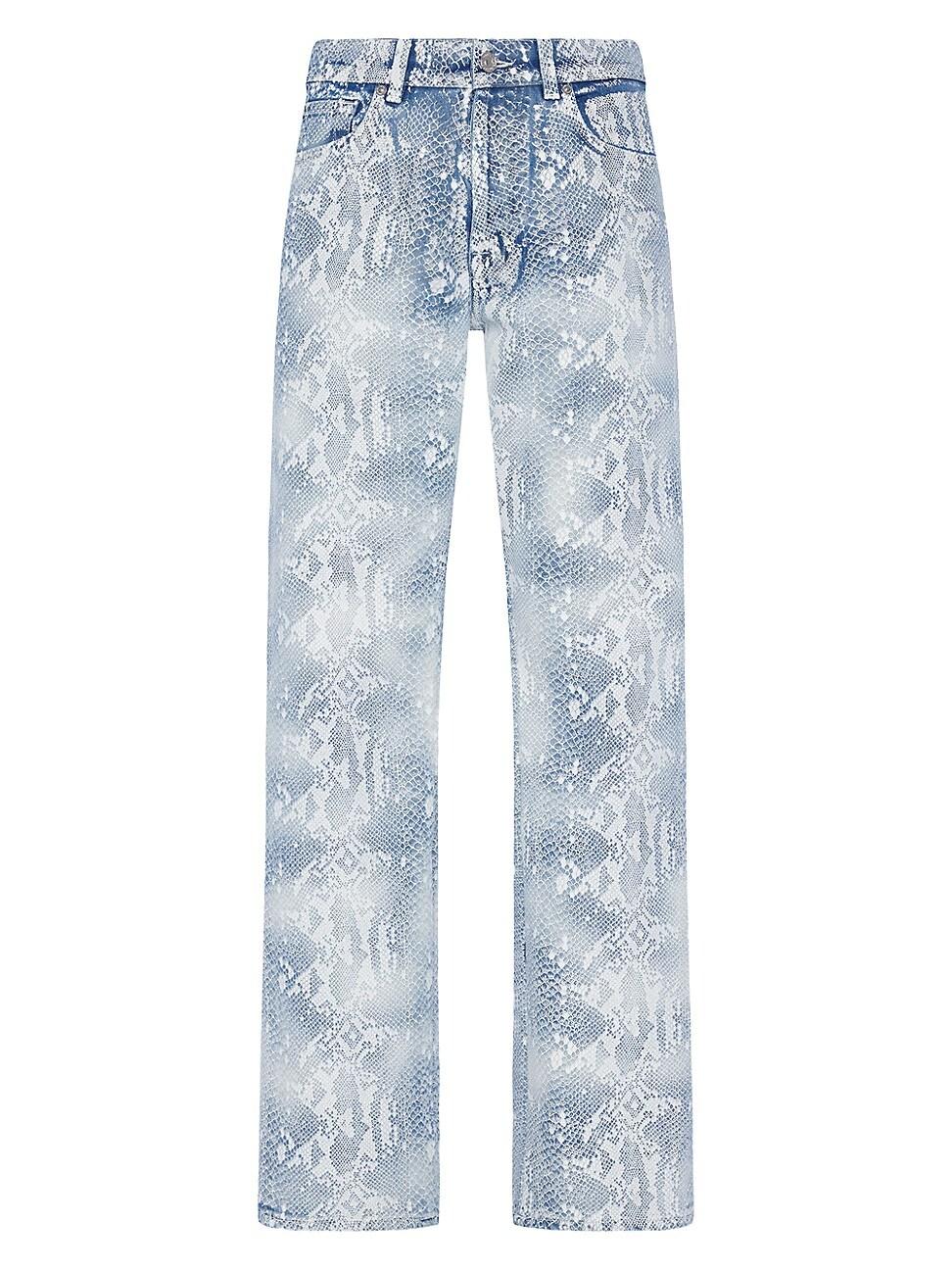 Womens Tess Cobra-Print Trouser Jeans Product Image