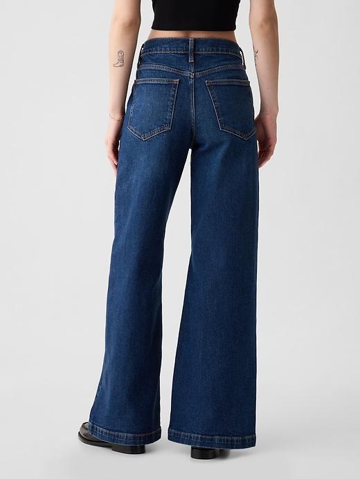 High Rise Stride Wide-Leg Jeans Product Image