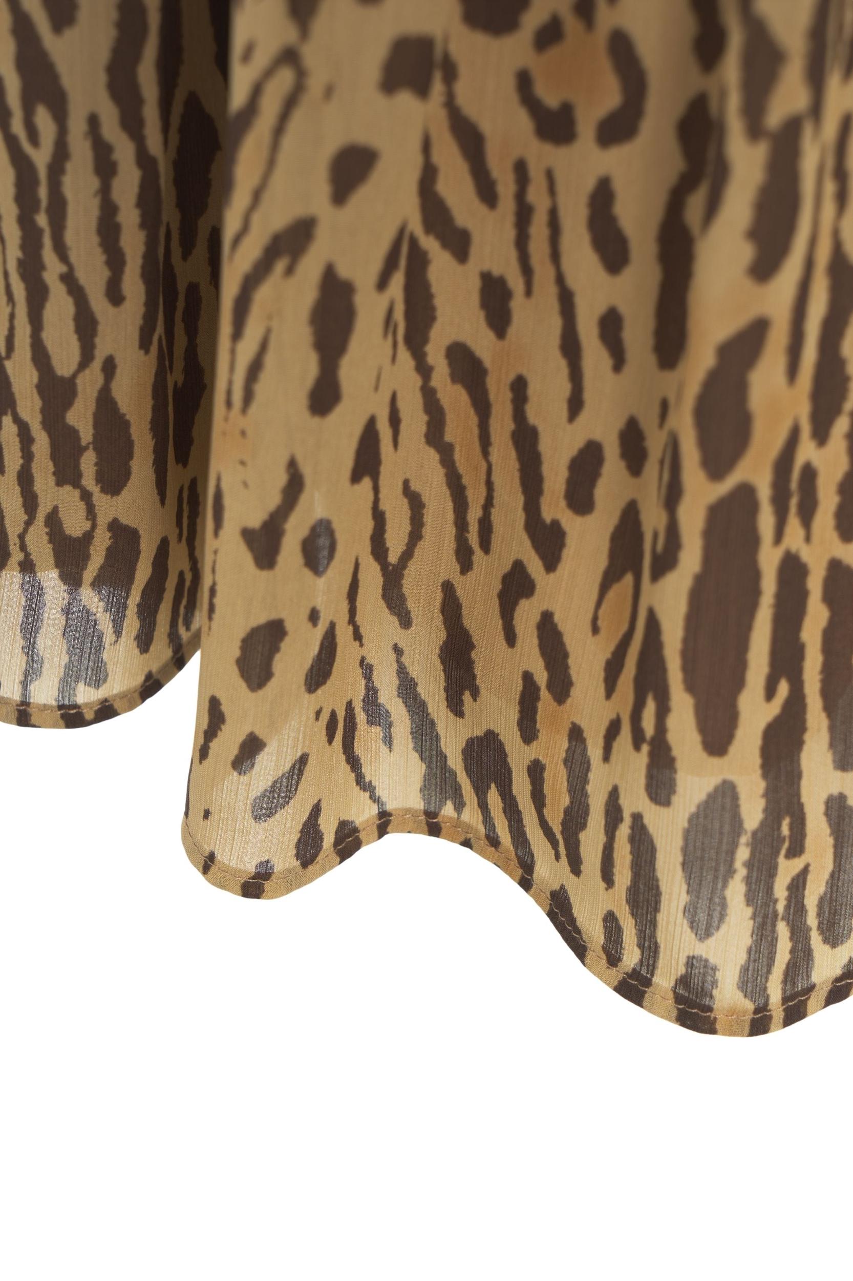 Mini dress with animal print Product Image