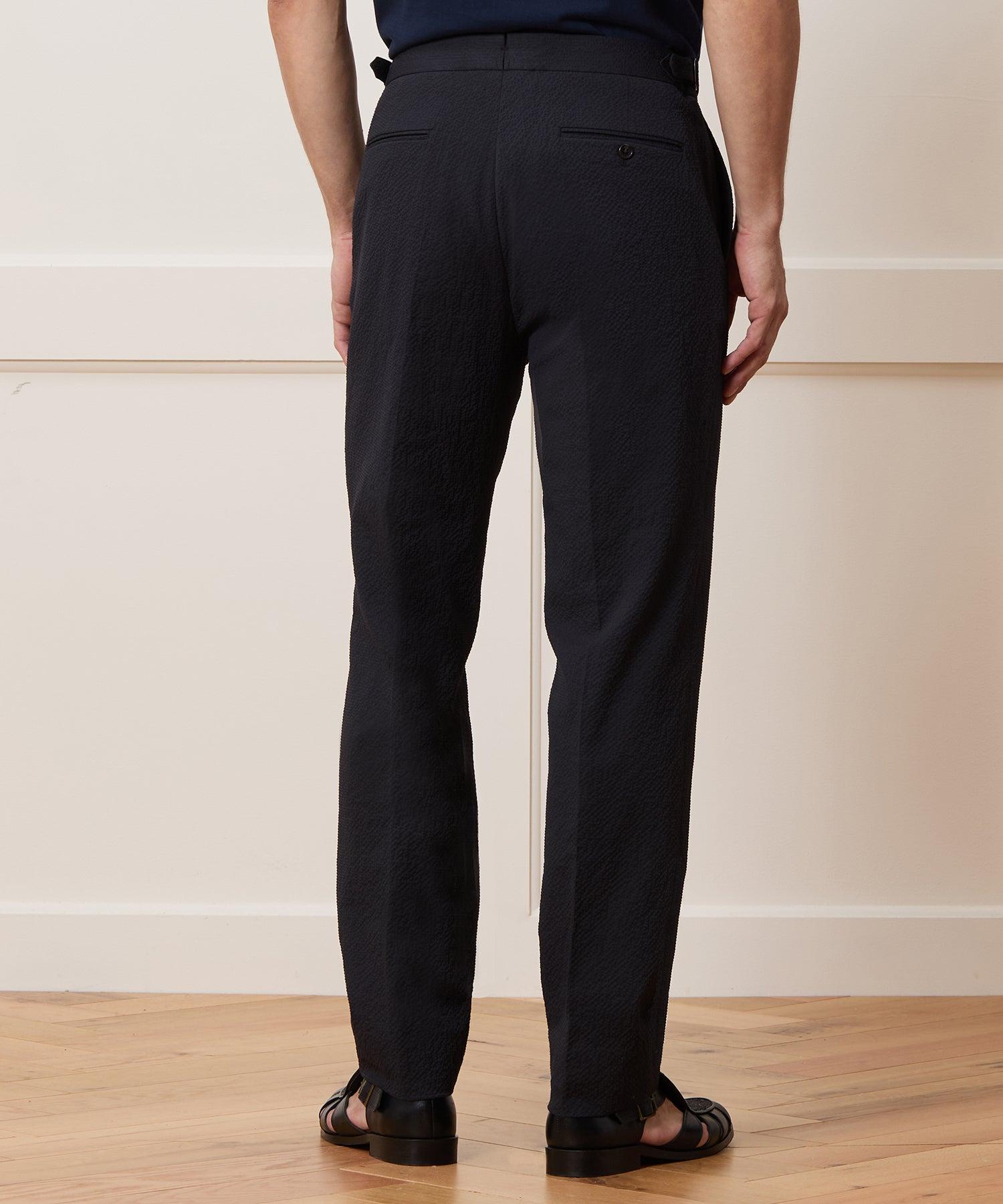 Italian Seersucker Side Tab Trouser Product Image