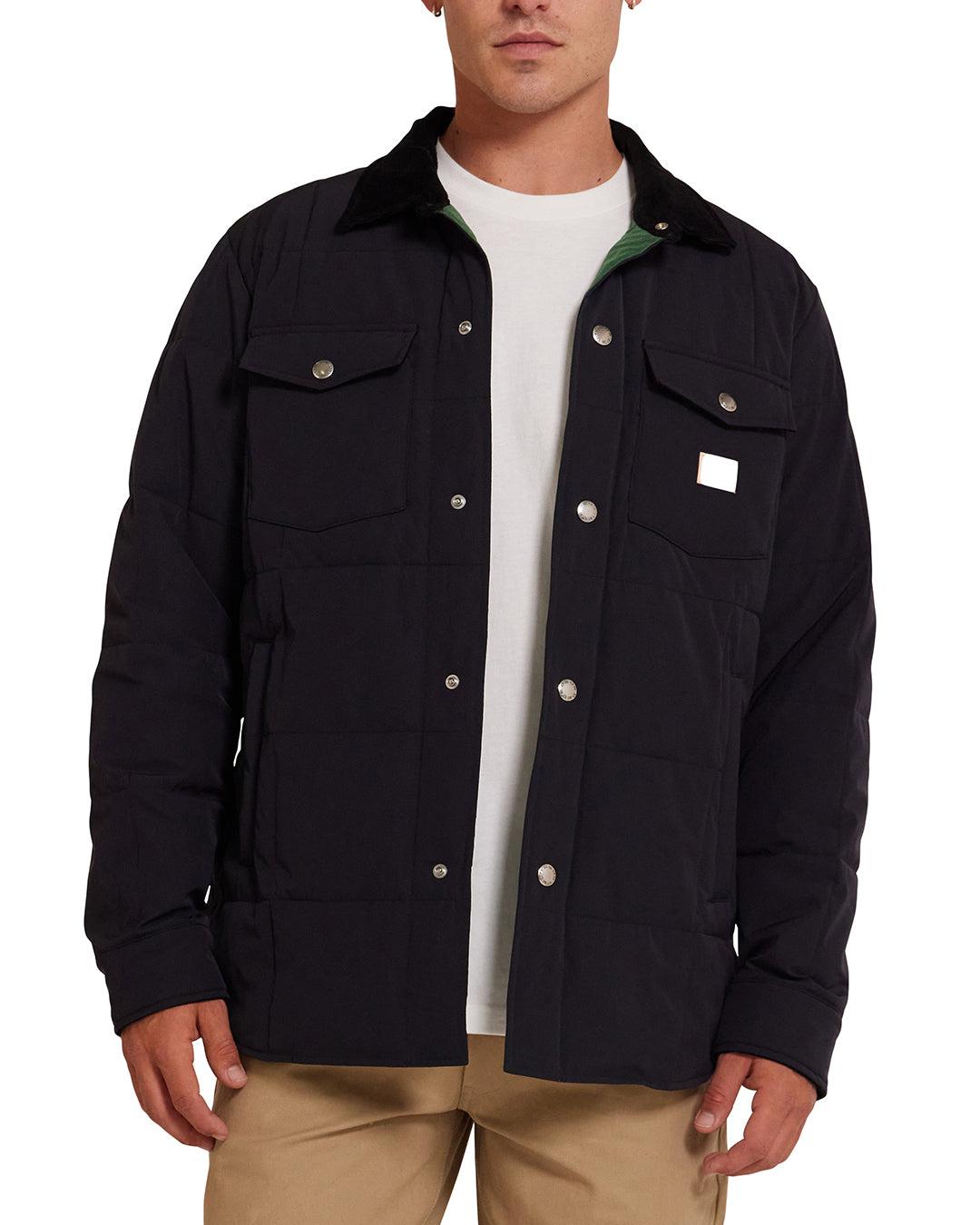 Maxwell Padded Overshirt - Black Product Image