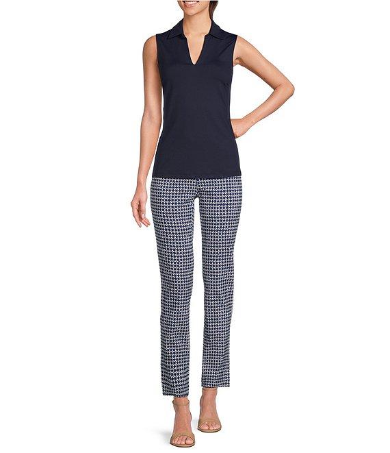 J.McLaughlin Aida Catalina Cloth Knit Point Collar Sleeveless Top Product Image