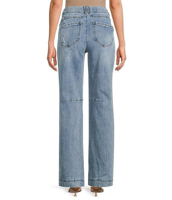 Democracy #double;Ab#double;solution® Skyrise Round Up Double Side Seam Wide Leg Jeans Product Image