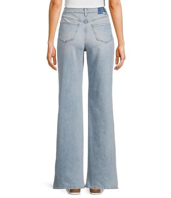 Daze Far Out High Rise Unfinished Wide Leg Jeans Product Image