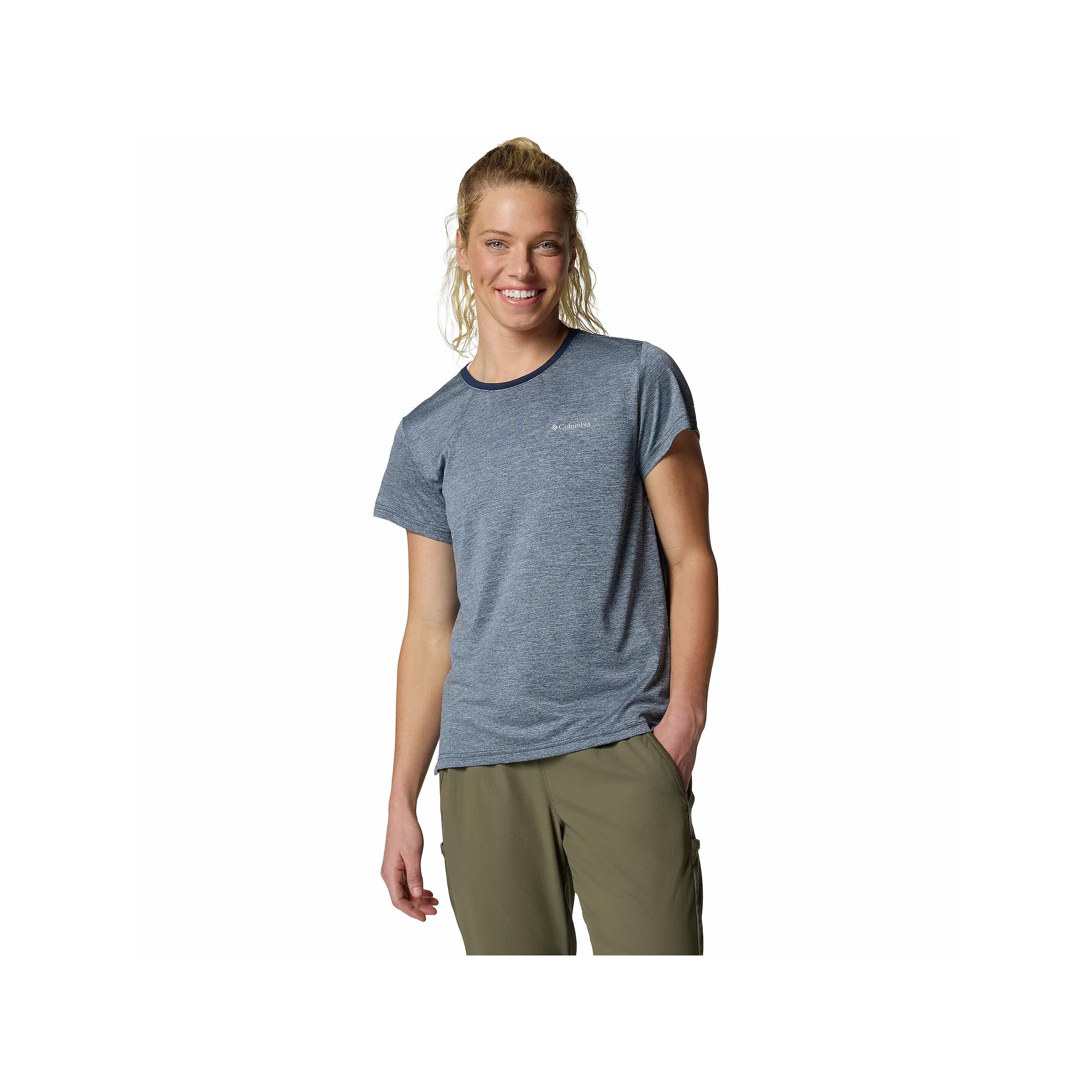 Columbia Womens Vista Hill Short Sleeve Crew Shirt- Product Image