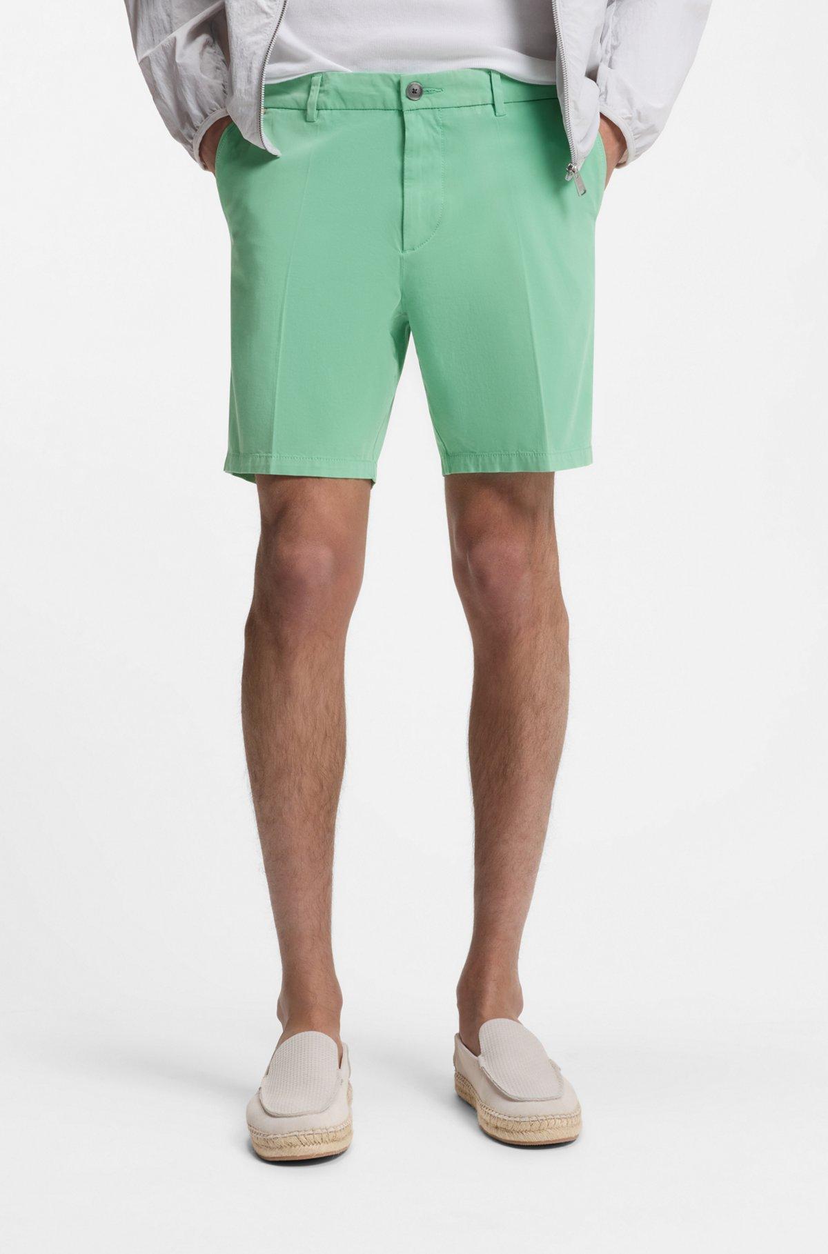 Modern-fit shorts in stretch-cotton twill Product Image