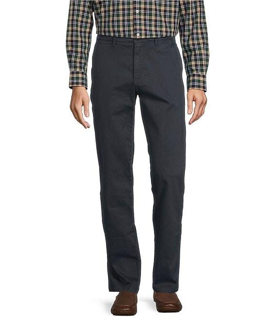 Roundtree & Yorke Straight Fit Flat Front Texture Chino Pants Product Image