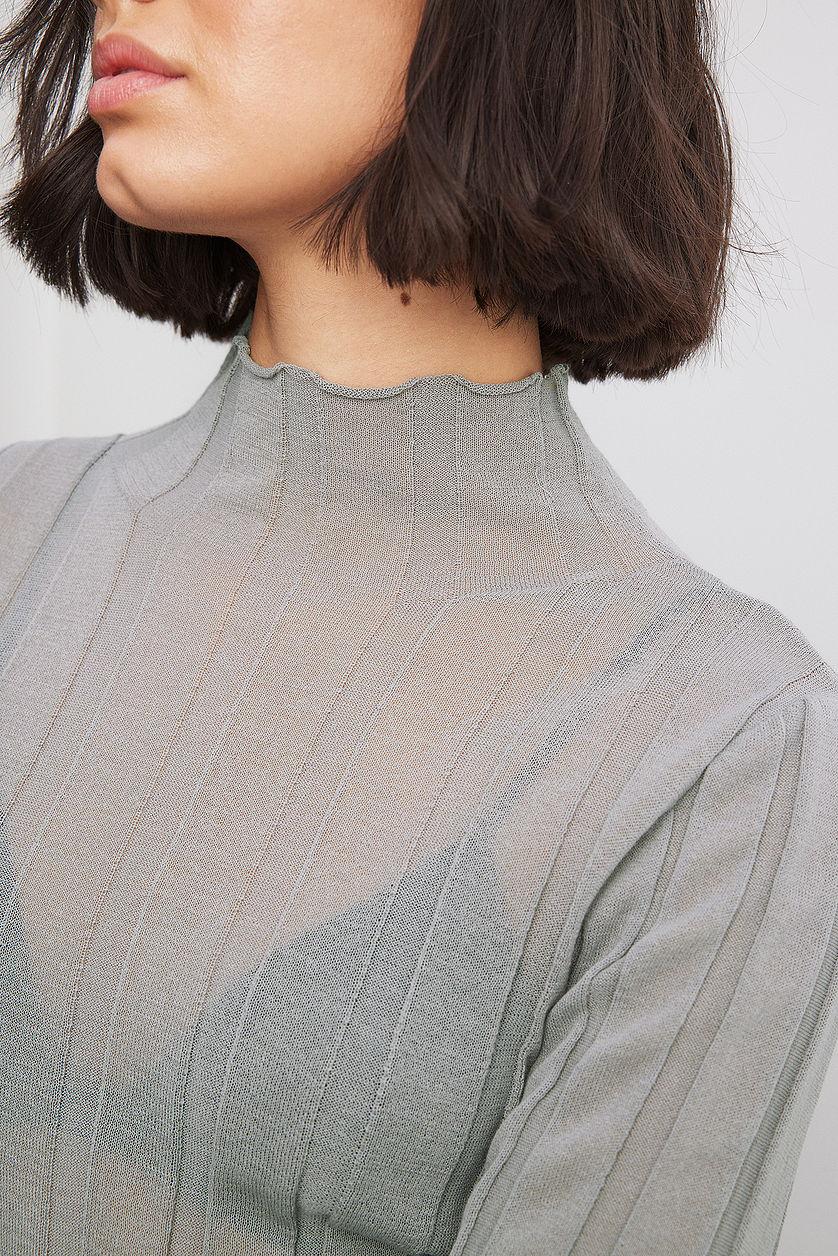 Wide Rib Knitted Top Product Image