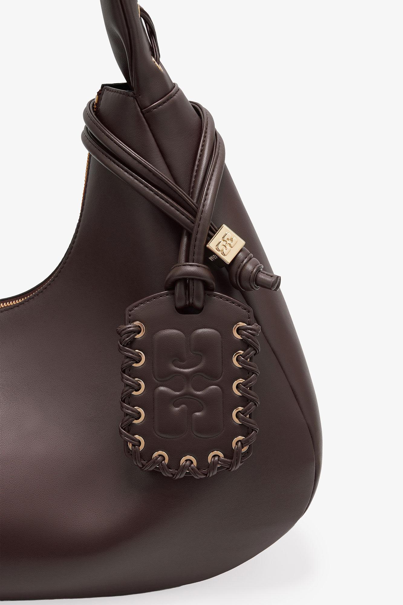 Brown Medium Laces Hobo Bag Product Image