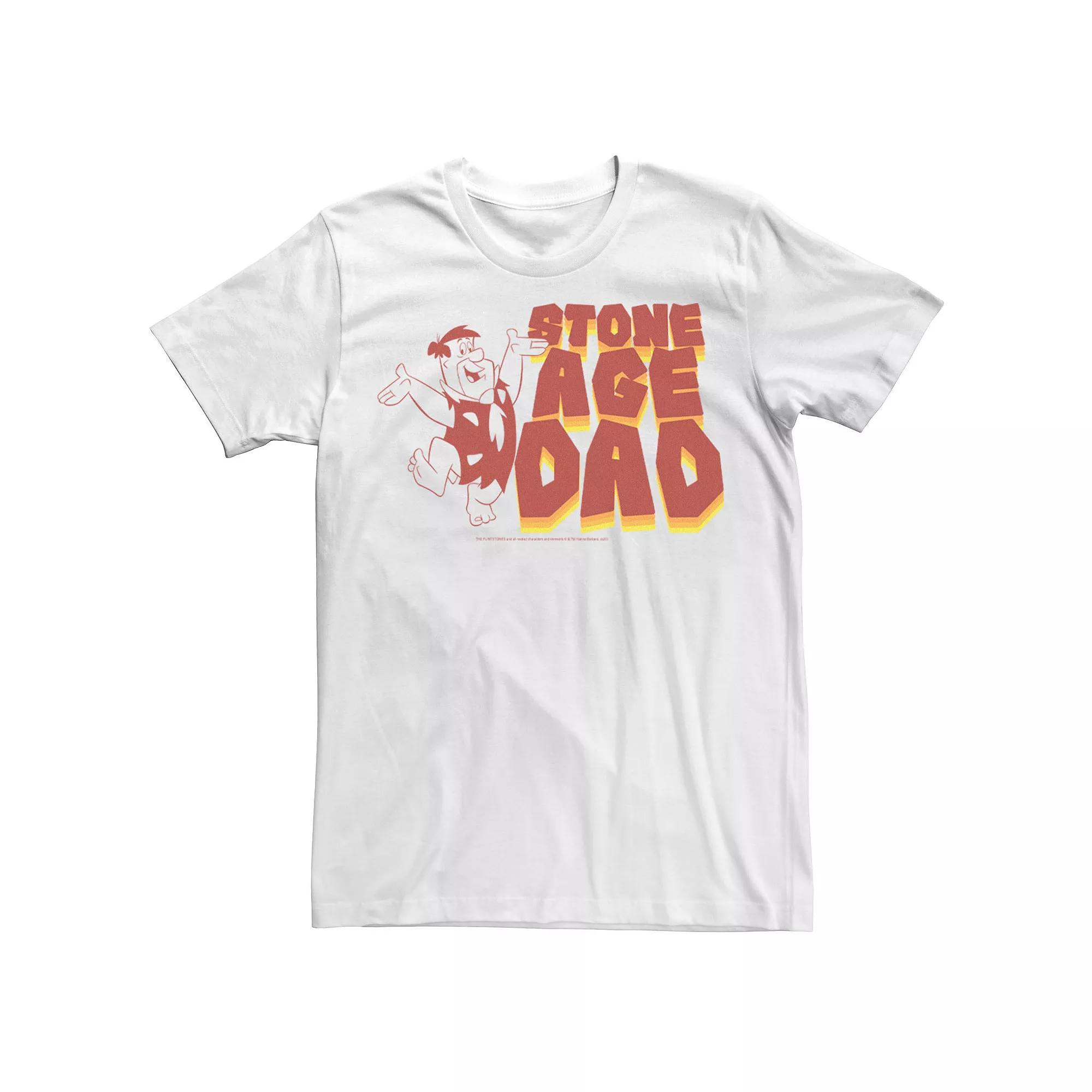 Men's Flinstones Dad Of Stone Age Father Text Tee,  Product Image