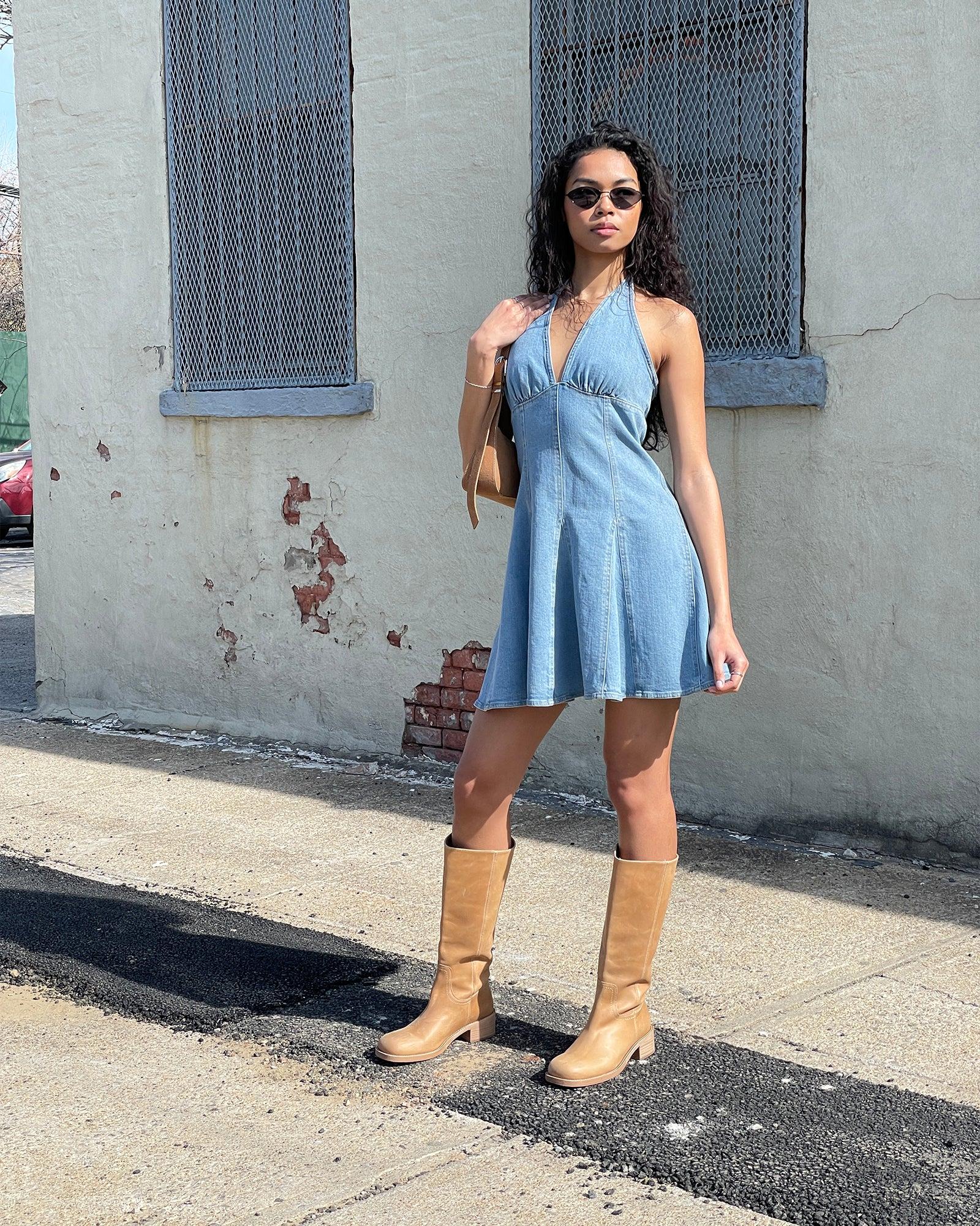 MALIA DENIM DRESS Female Product Image