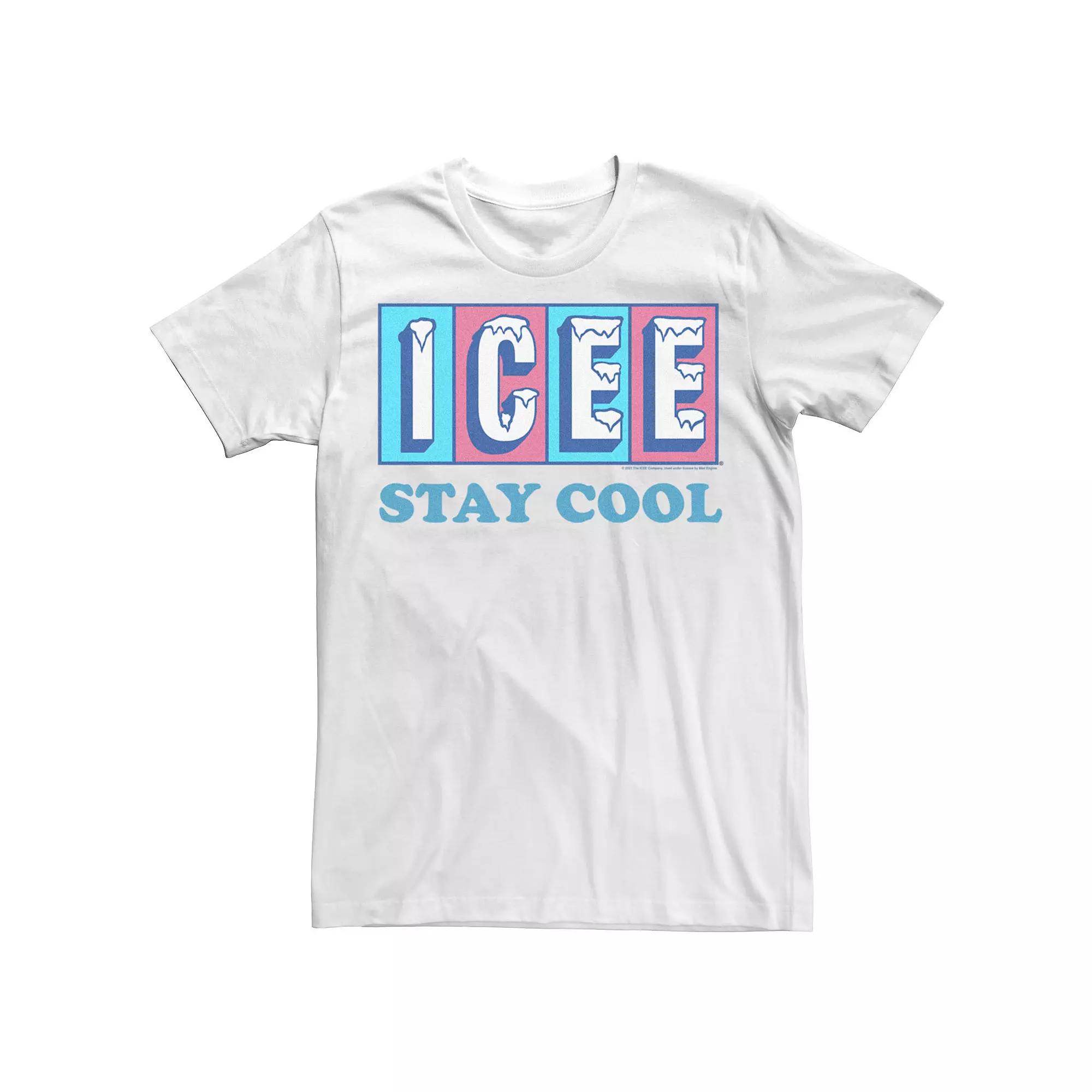 Men's Icee Stay Cool Retro Logo Tee, Size: Medium, White Product Image
