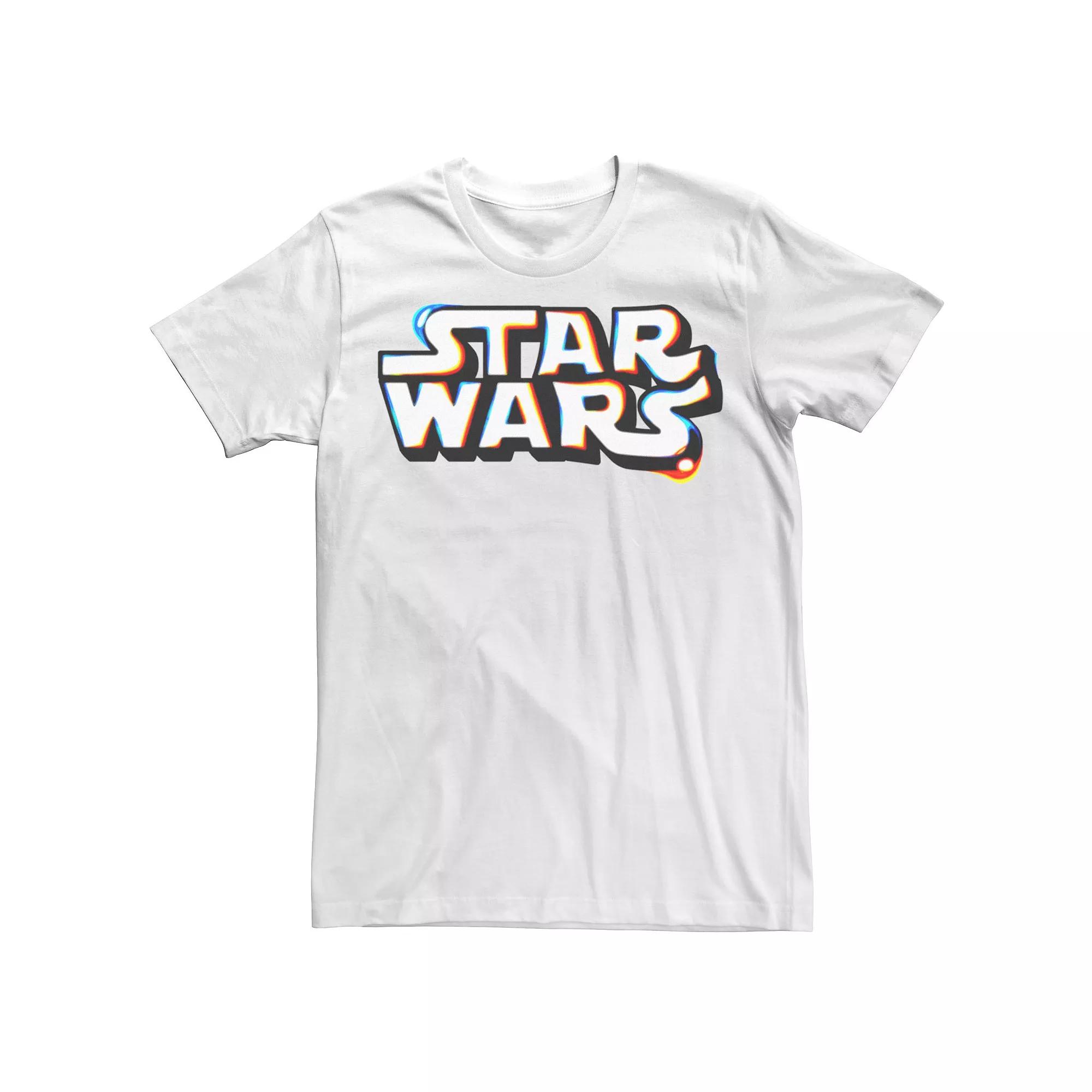 Men's Star Wars Thermal Text Logo Tee,  Product Image