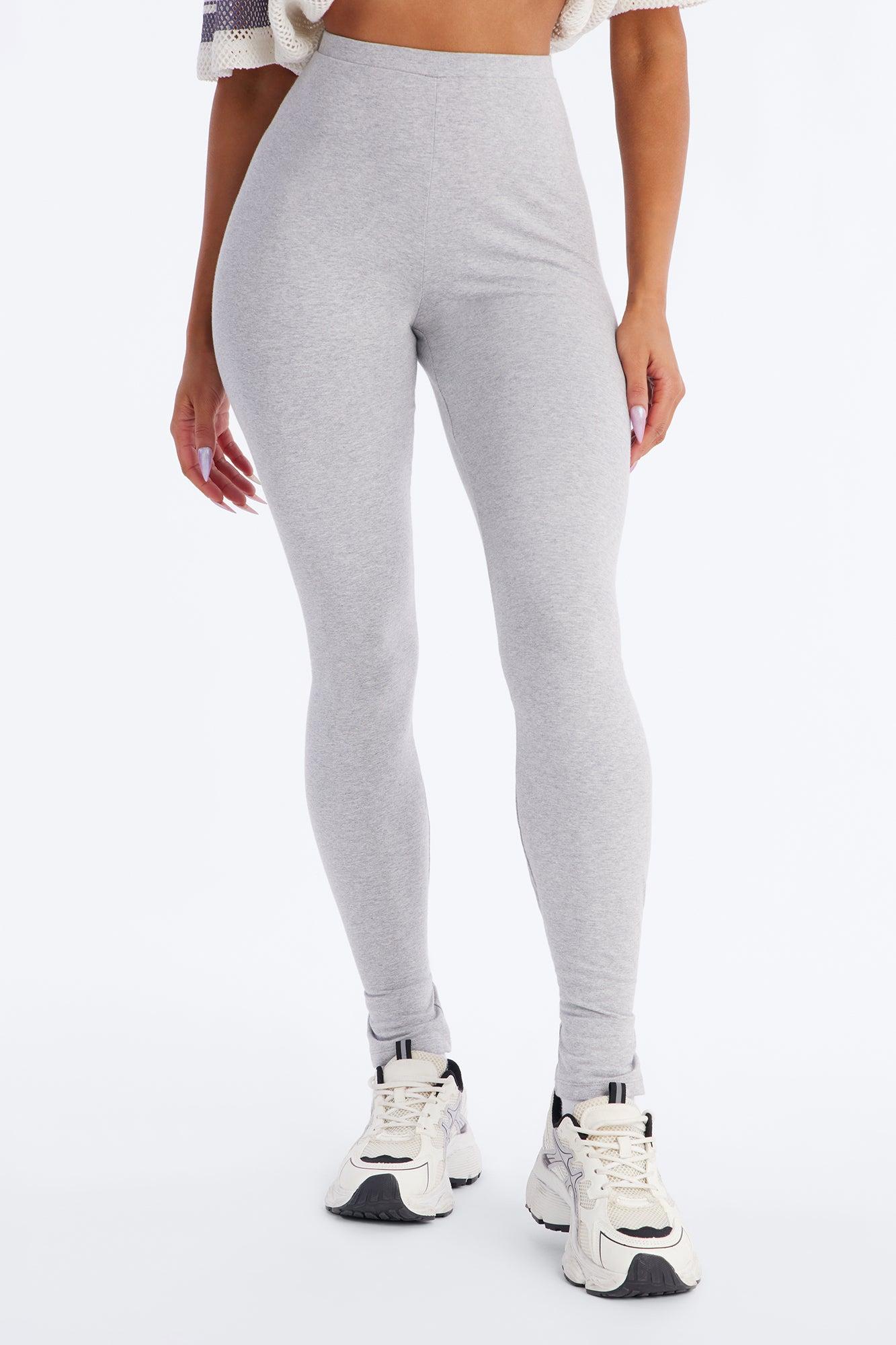Quinn Mid Rise Every Day Cotton Legging 29″ - Heather Grey Female Product Image