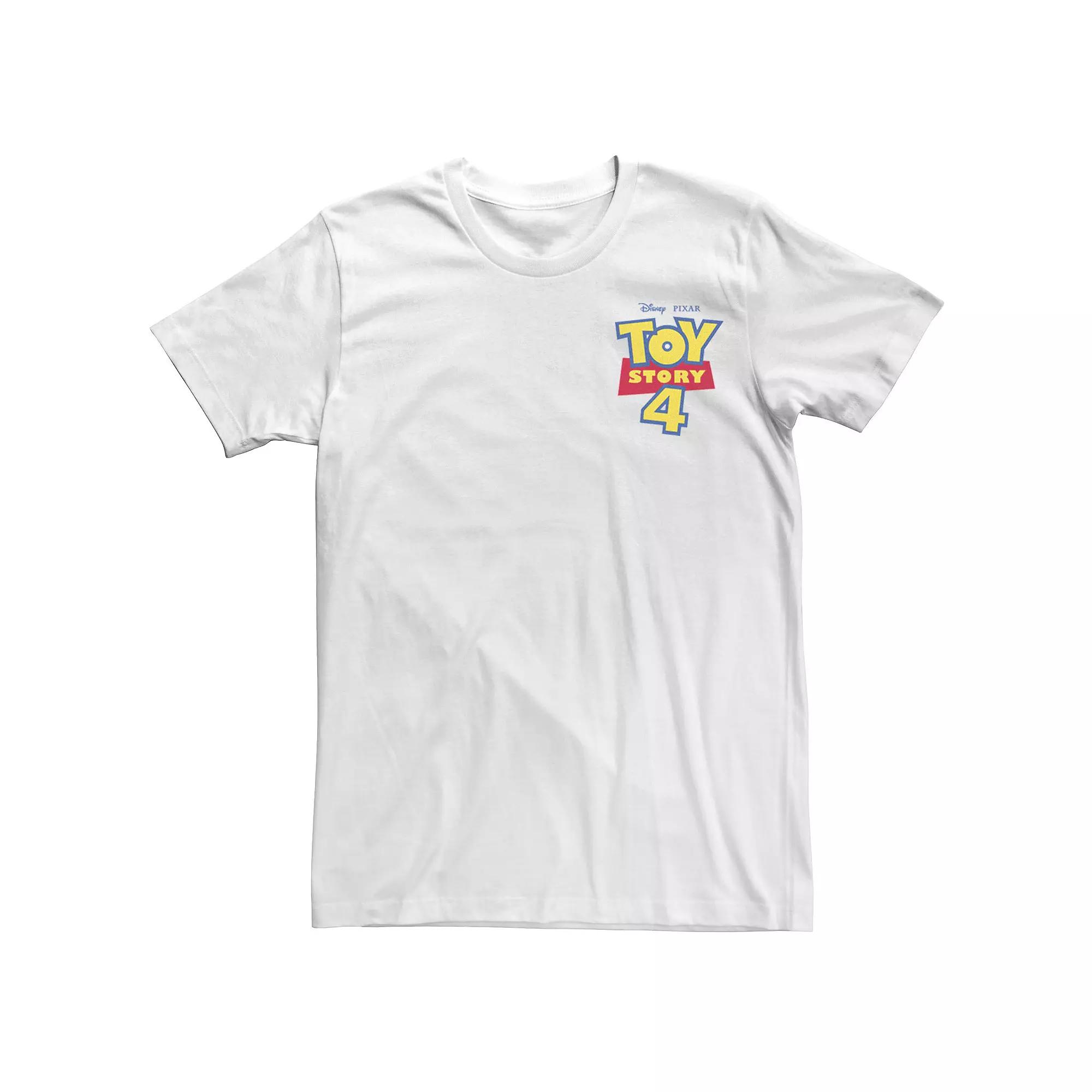 Disney / Pixar's Toy Story 4 Men's Movie Logo Left Chest Pocket Tee,  Product Image