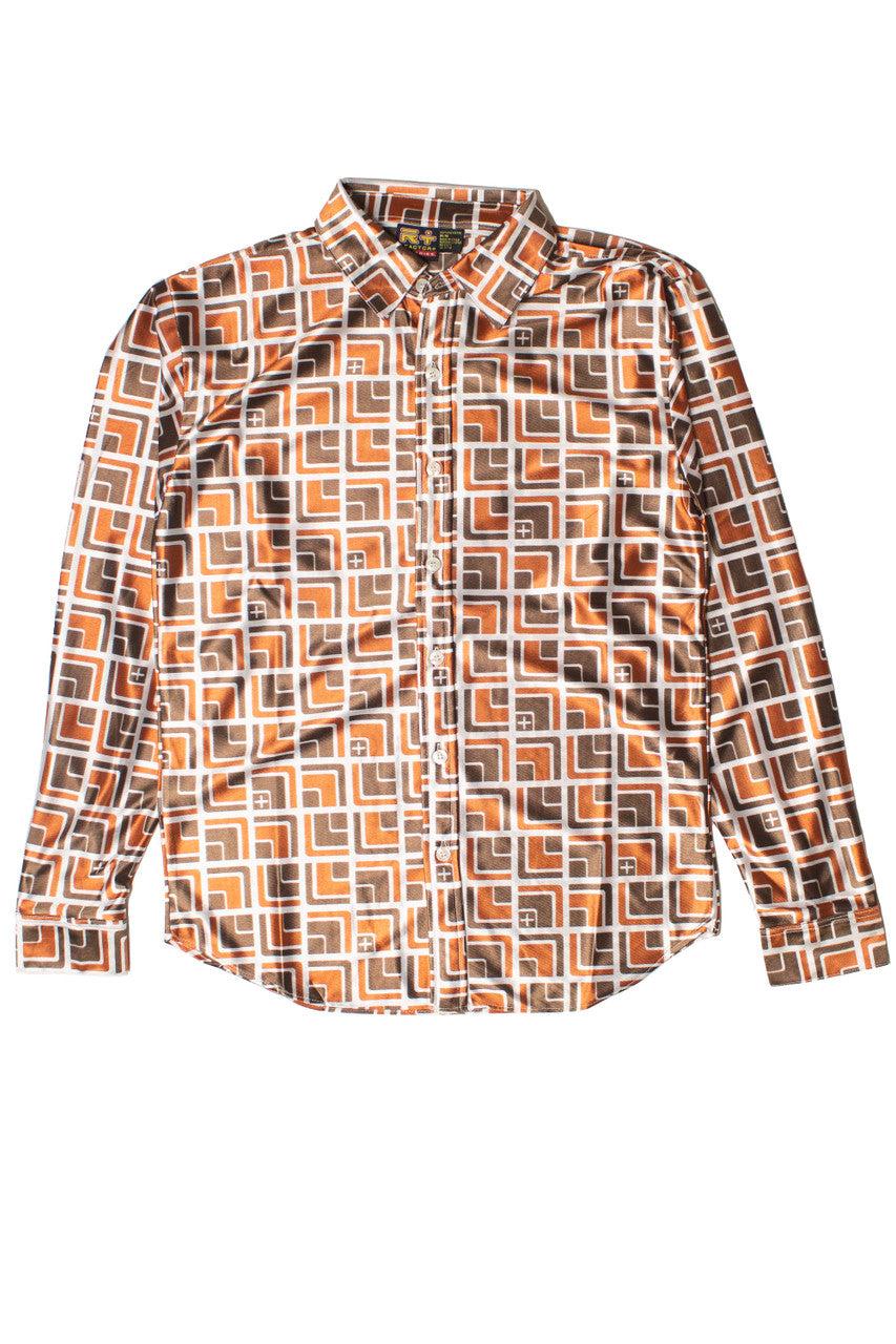 Mod 70's Square Long Sleeve Button Down Shirt Product Image