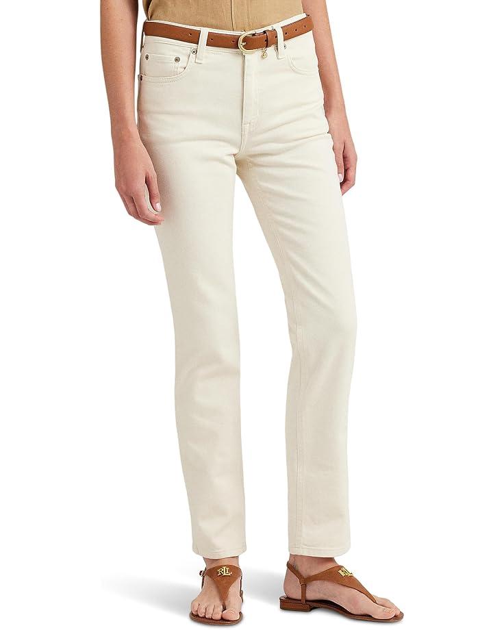 Mid-Rise Straight Ankle Jeans Product Image