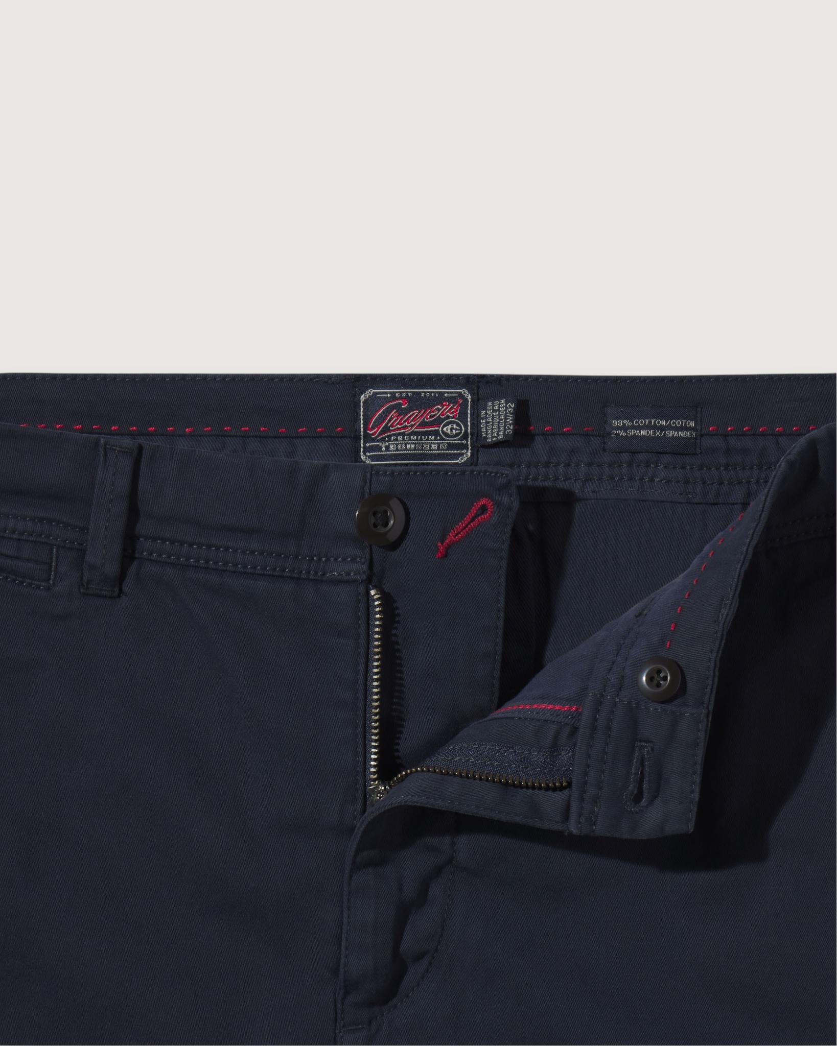 Precision Stretch Classic Fit Chino - Graphite Blue Product Image