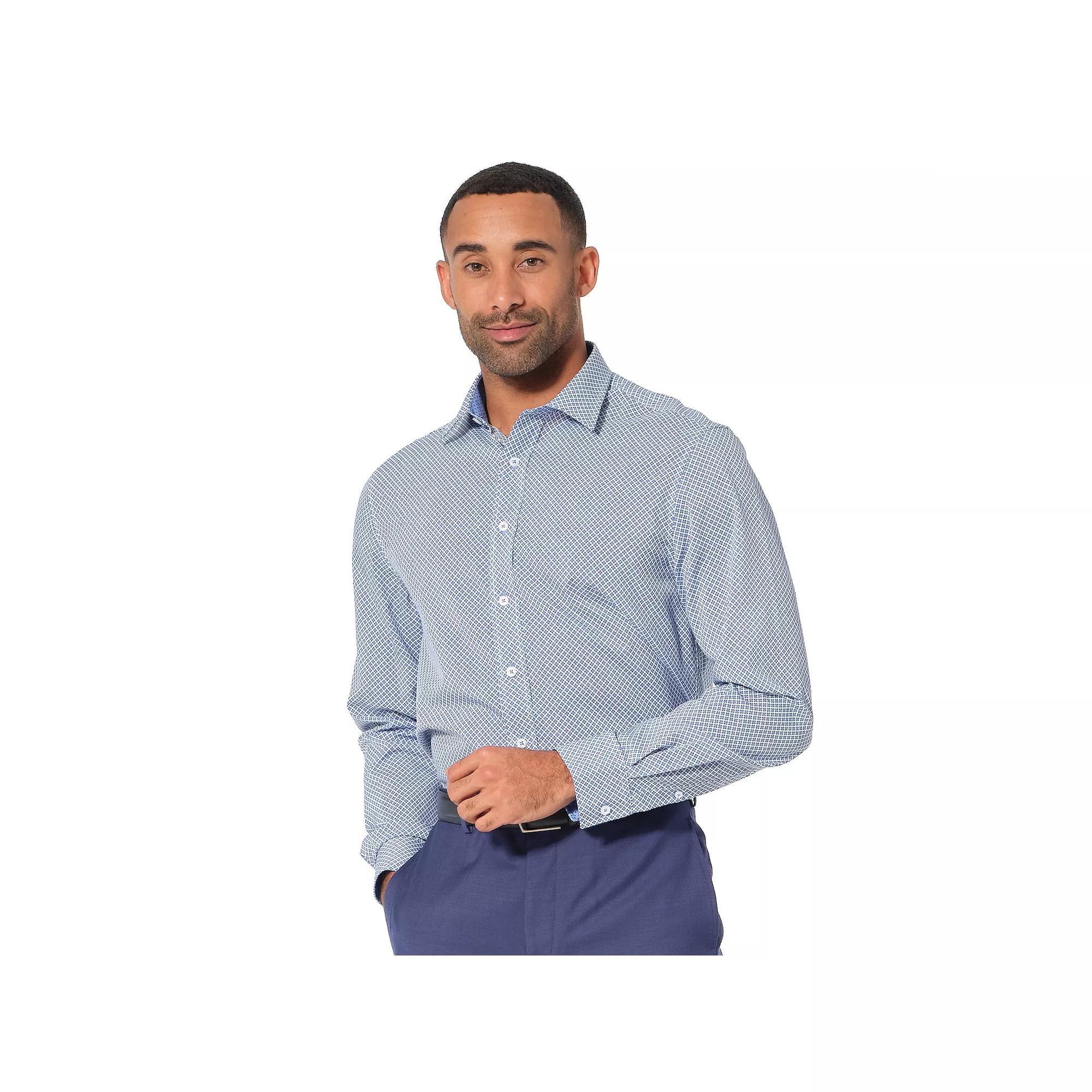 Mens Nick Graham Traveler Collection Performance Modern-Fit Stretch Dress Shirt Product Image