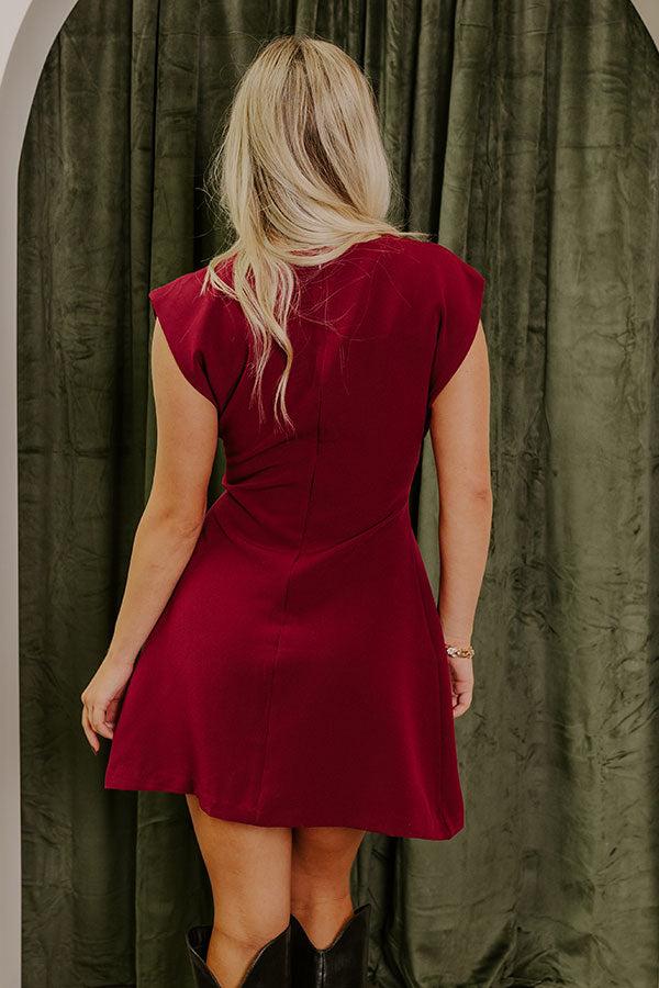 Exclusive Party Mini Dress in Wine Product Image