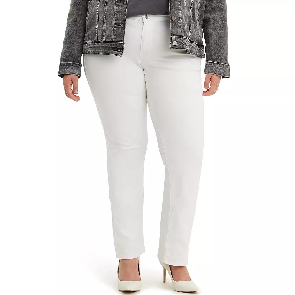 Plus Size Levi's® Classic Straight Jeans, Women's, Size: 26 Regular, Simply White Product Image