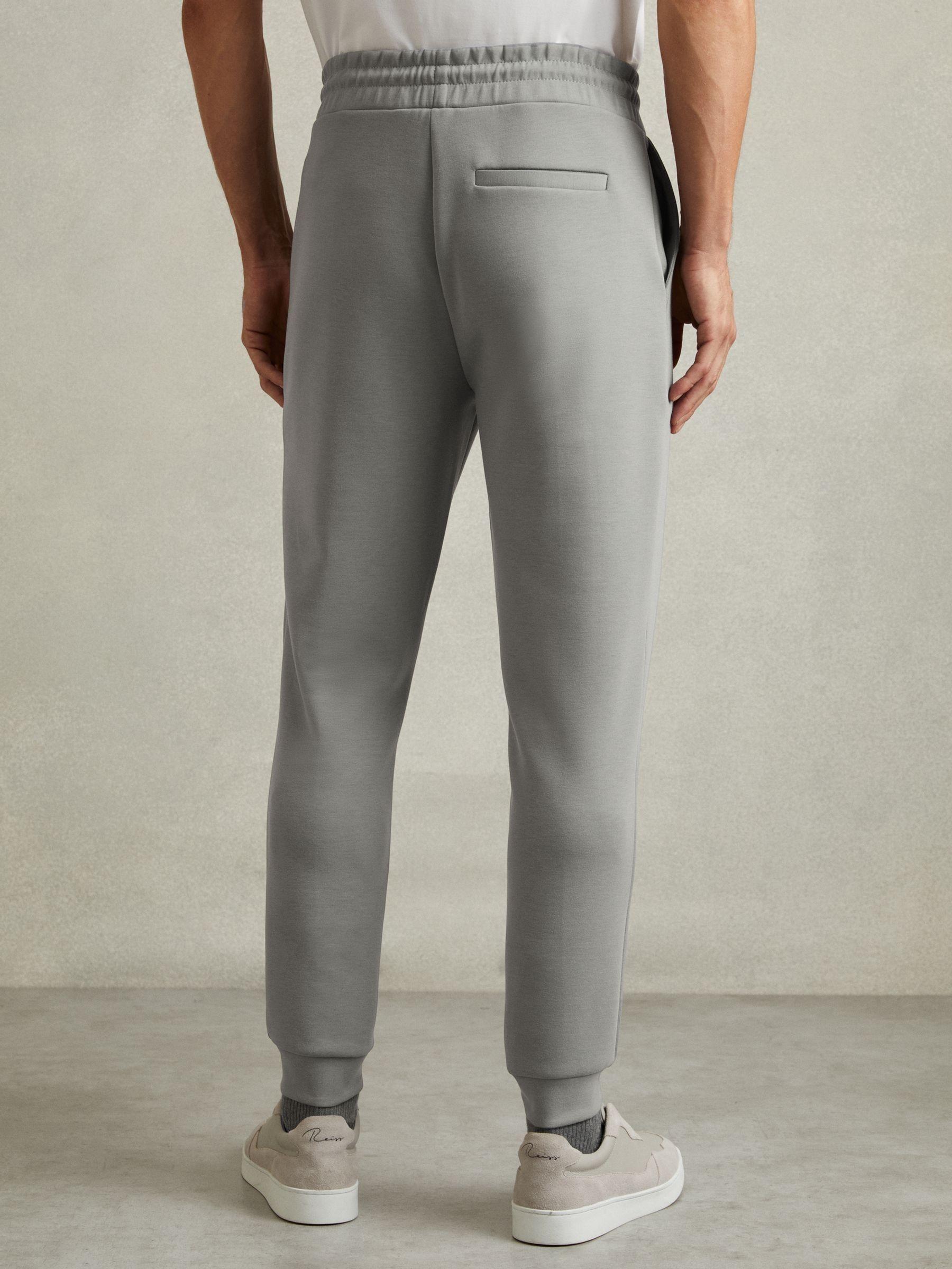 Interlock-Jersey Drawstring Joggers in Flint Grey Product Image