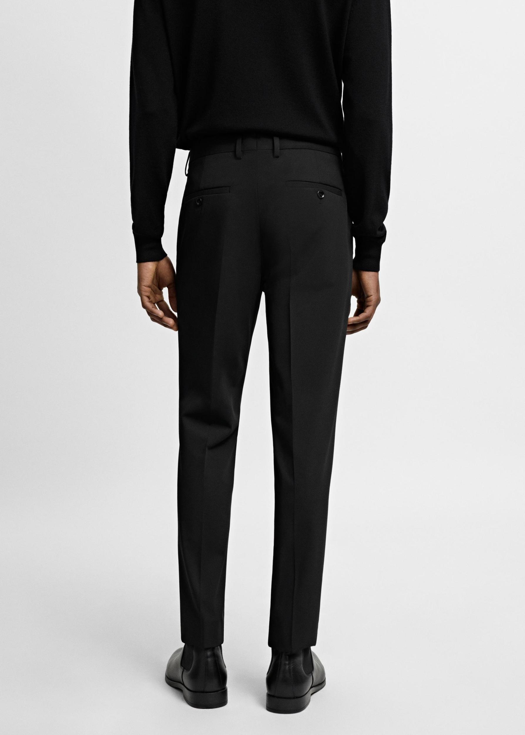 Stretch fabric super slim-fit suit trousers - Men | MANGO USA Product Image