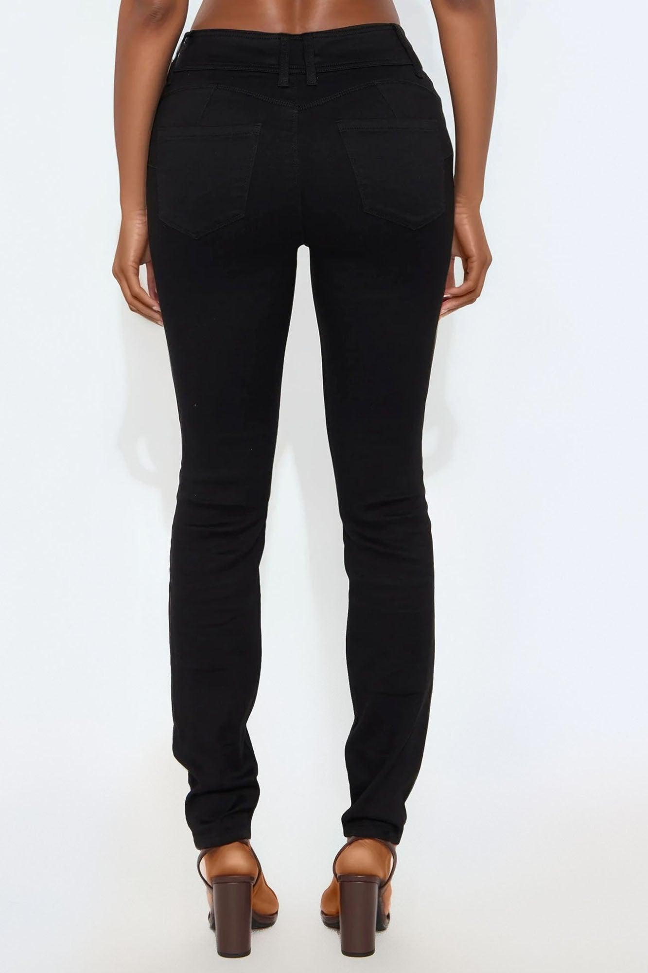 Tall Snatch Me Tight Booty Lifter Skinny Jeans - Black Female Product Image