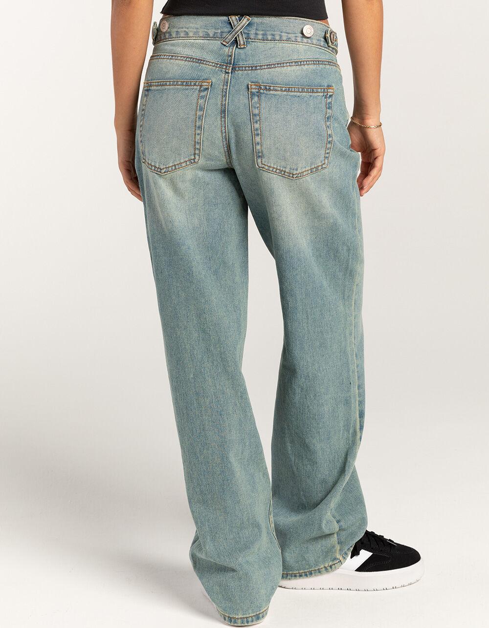RSQ Womens Low Slung Baggy Jeans - MEDIUM WASH Product Image