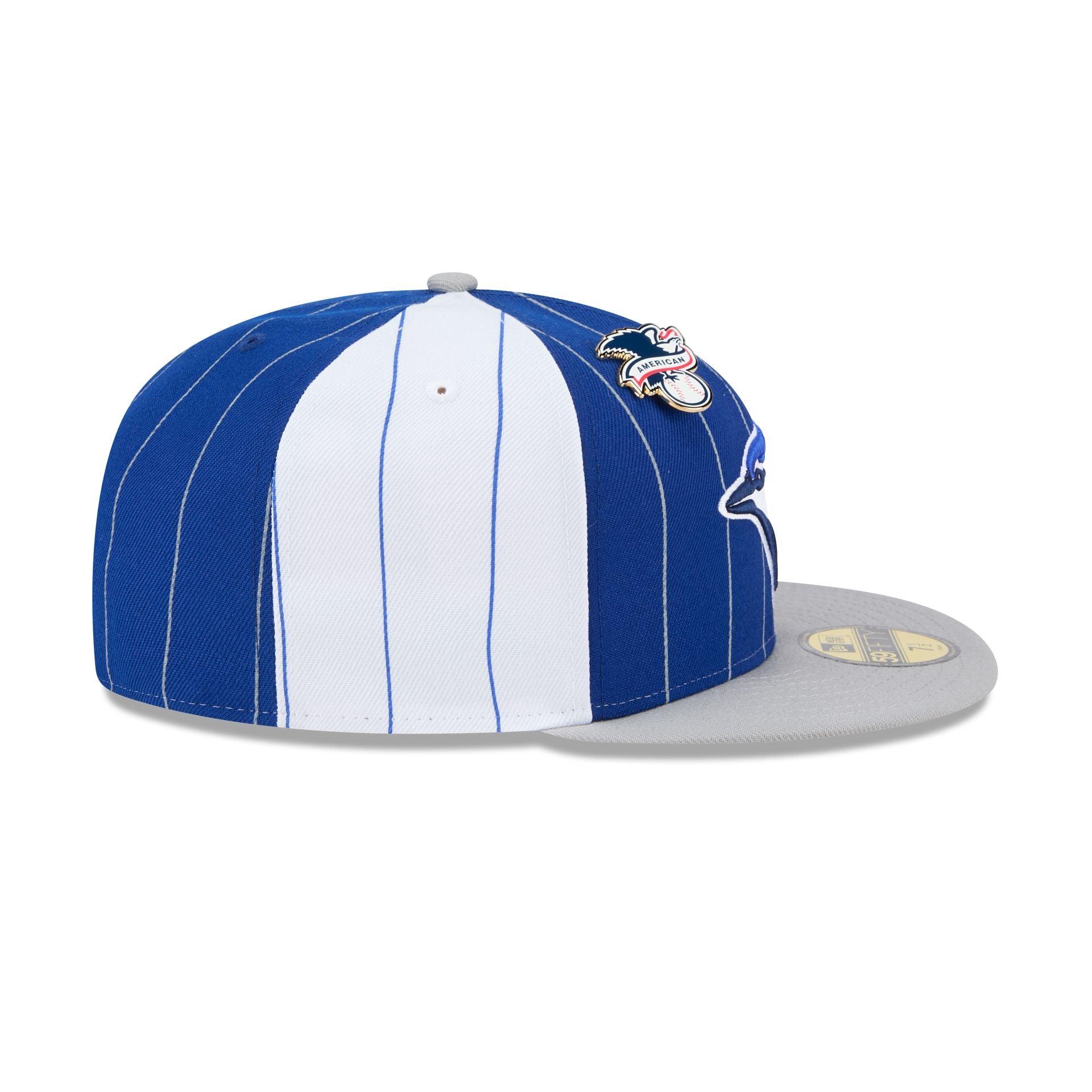 Toronto Blue Jays Pinstripe League Pin 59FIFTY Fitted Hat Male Product Image