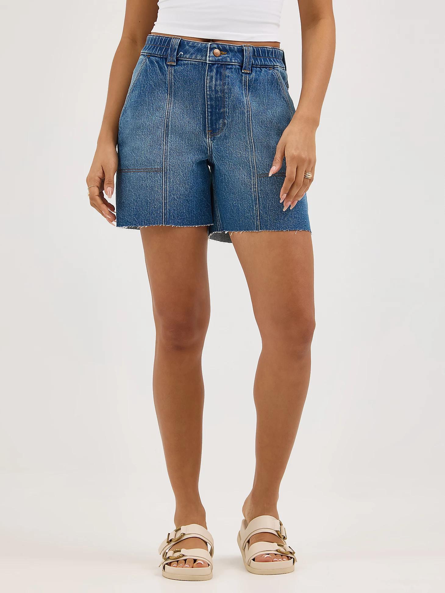 Women's High Rise Carpenter Short | Women's SHORTS & SKIRTS | Wrangler® Product Image