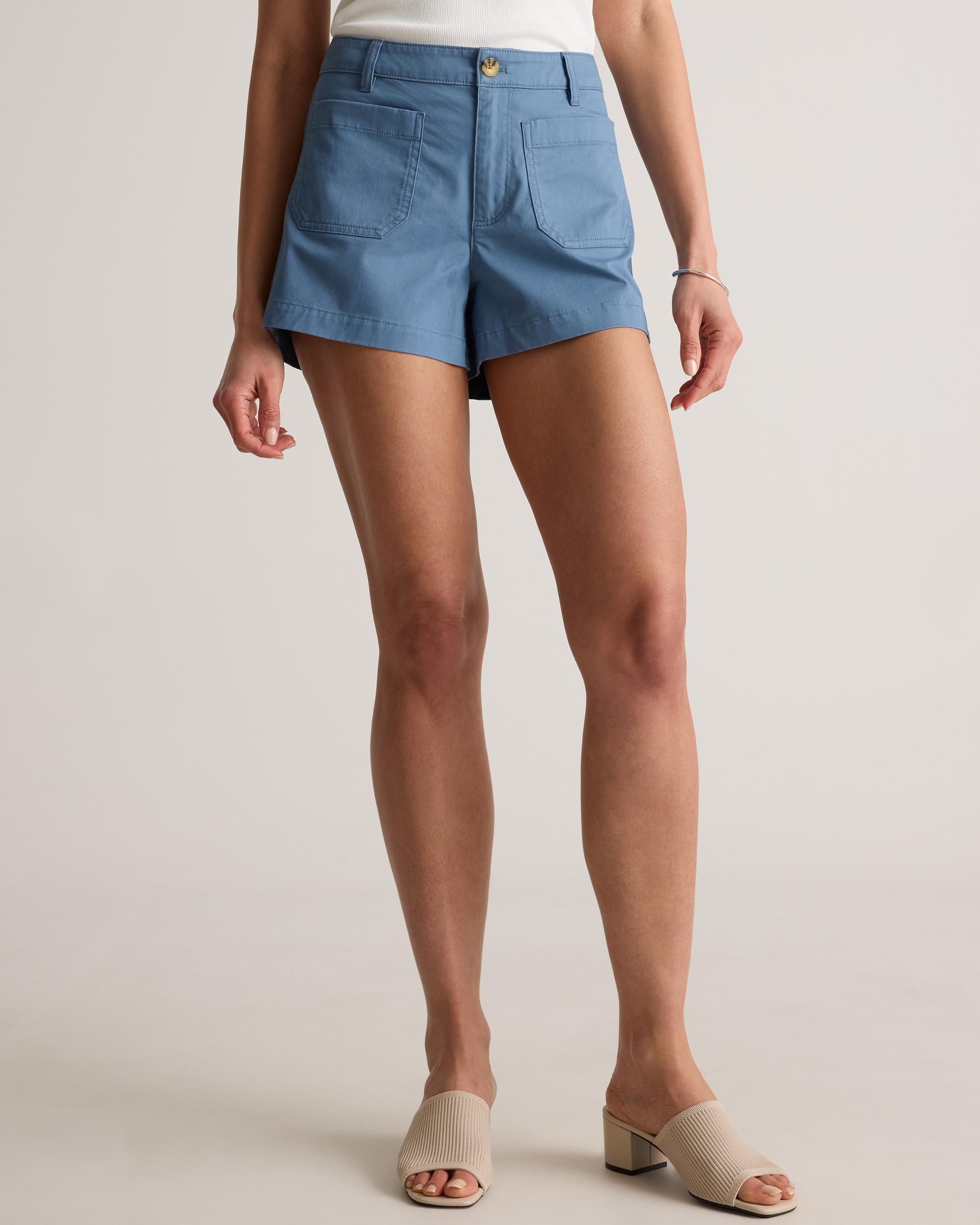 Quince | Women's Stretch Cotton Chino Patch Pocket Shorts Organic Cotton Product Image