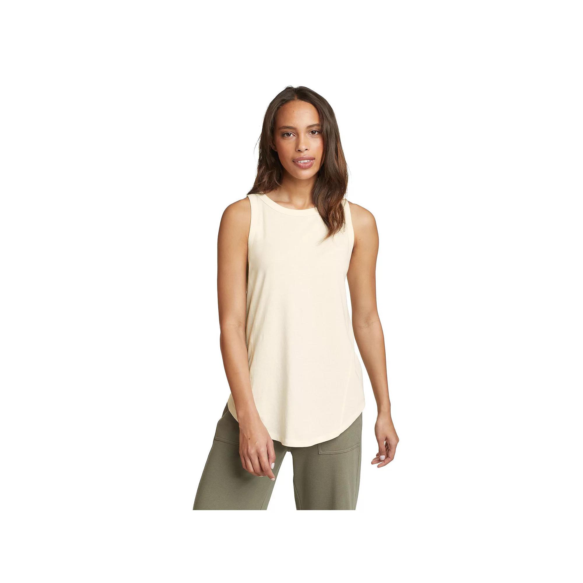 Women's Eddie Bauer Everyday Essentials Tank Top, Size: Large, Ivory Product Image