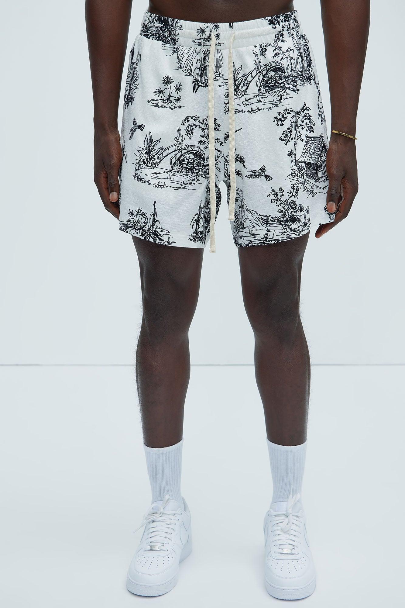 Pagoda Warm Up Shorts - Black/White Product Image