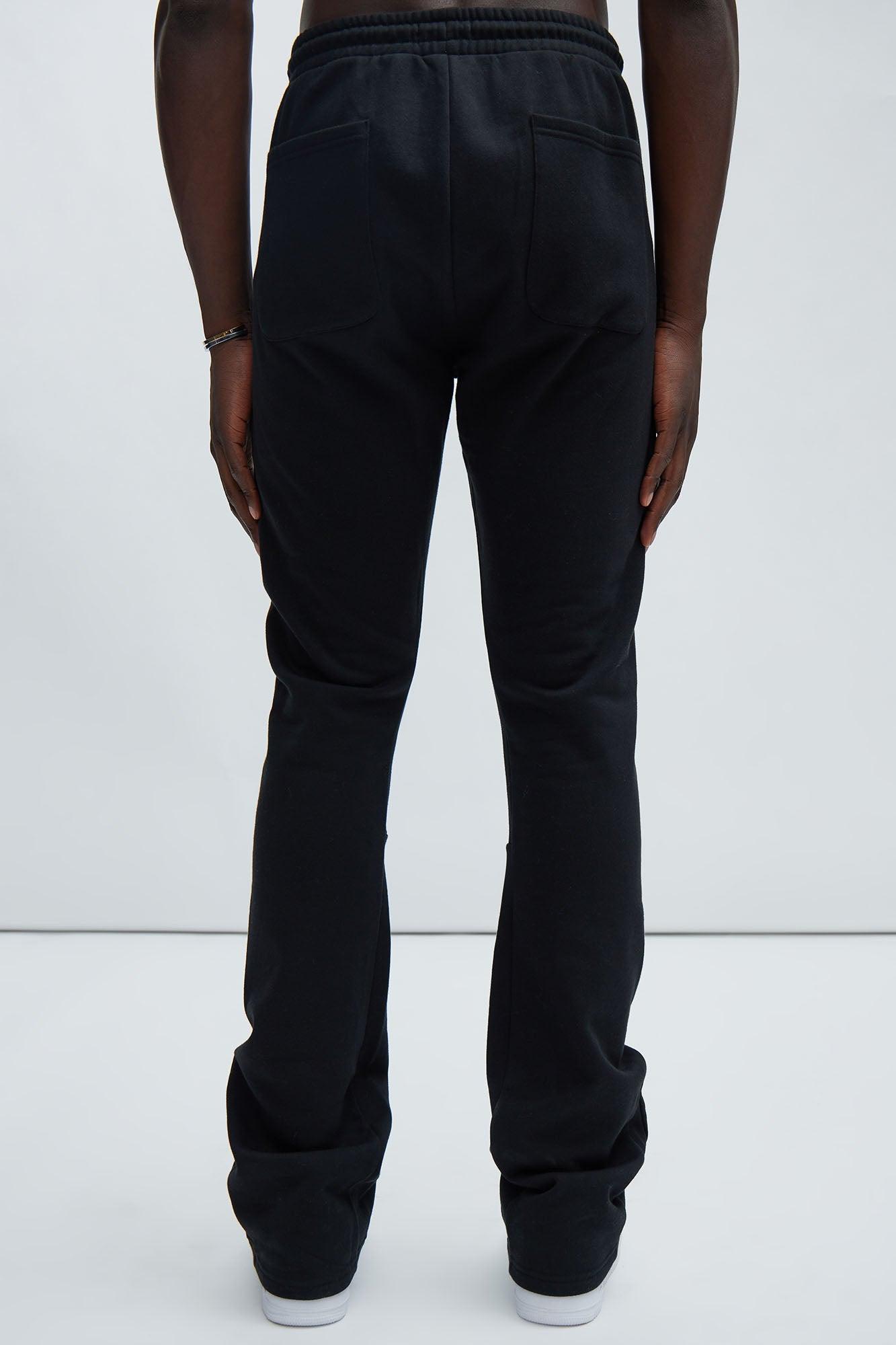 Thy Will Chrome Flare Sweatpant - Black Product Image
