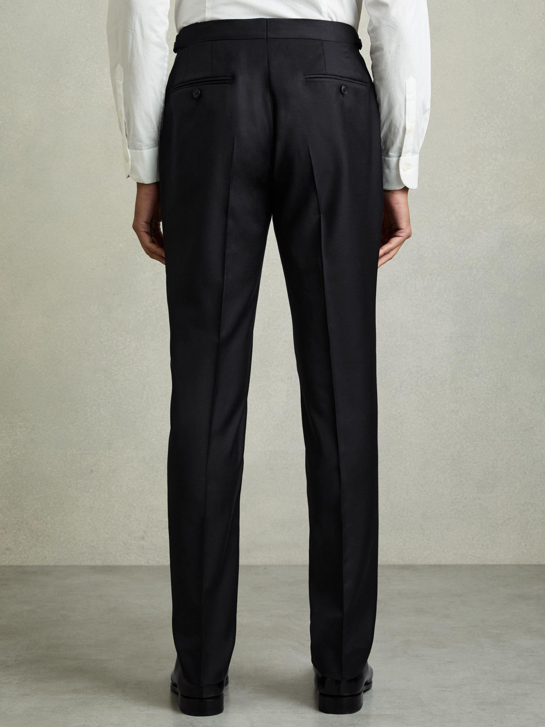 Wool-Blend Slim-Fit Suit Trousers in Navy Product Image