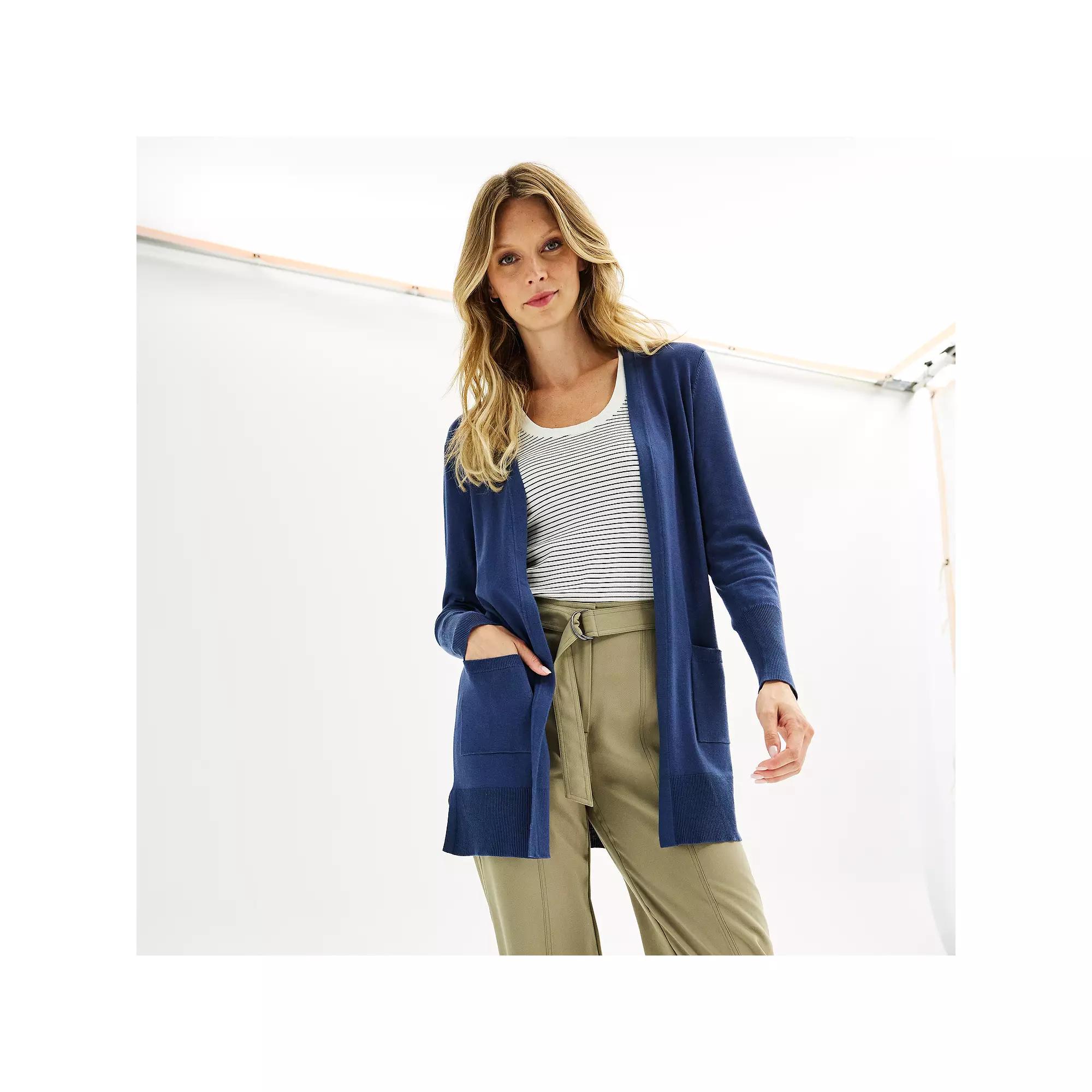 Petite Nine West Essential Cardigan, Women's,  Product Image