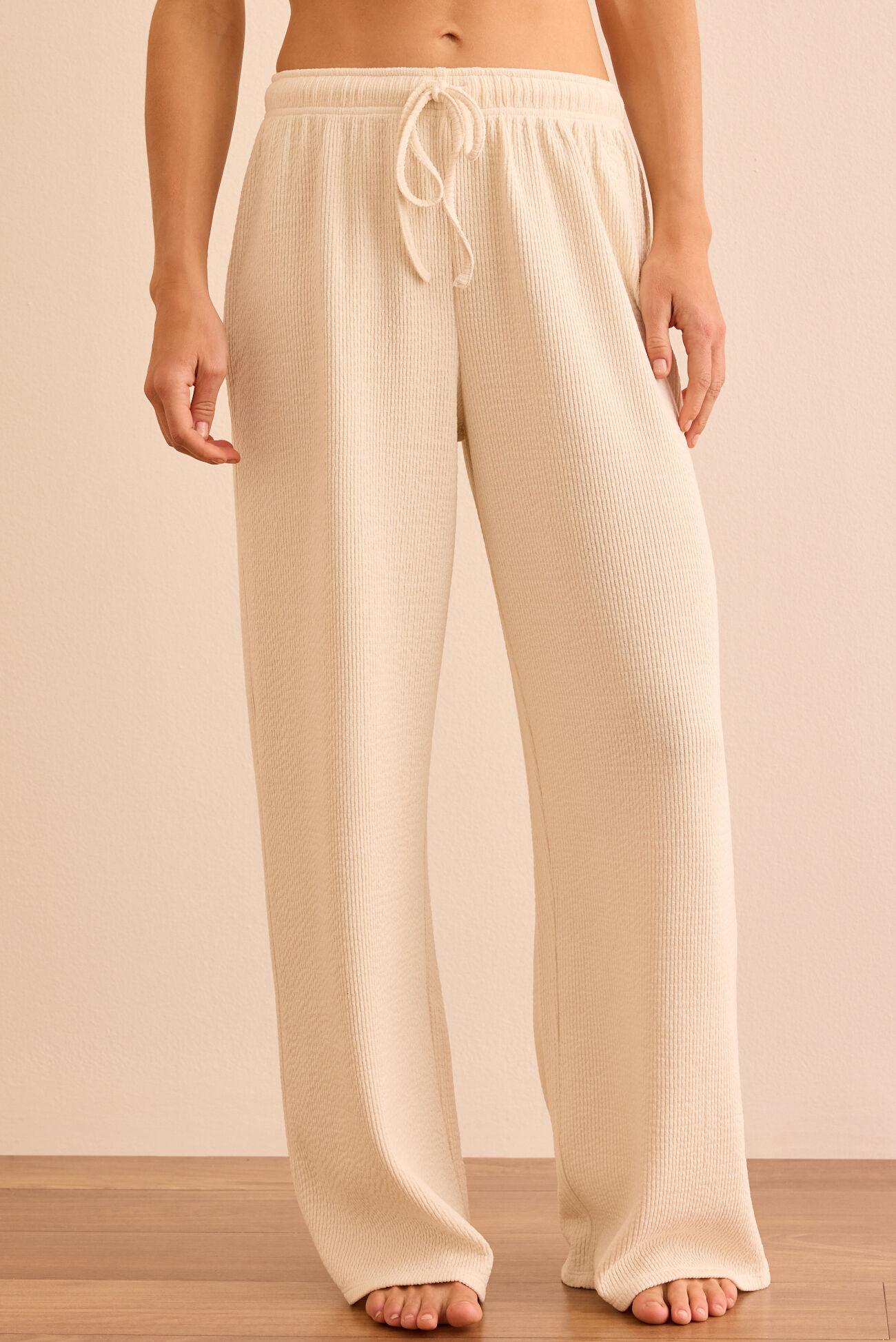 Balanced Ease Ribbed Wide Leg Pants Product Image